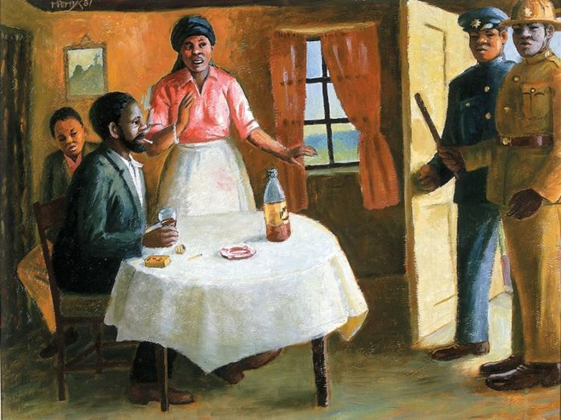 Police raid by George Pemba