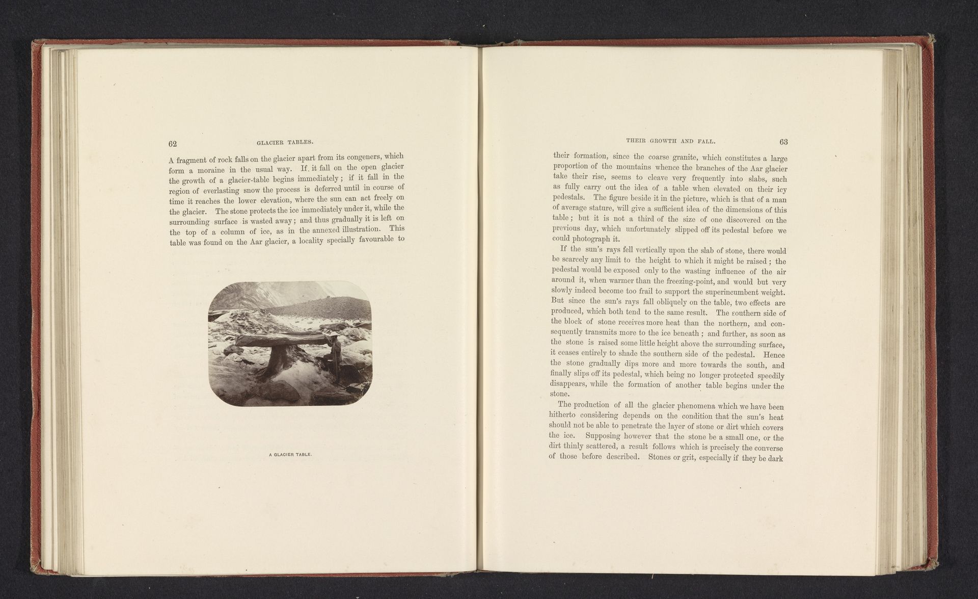 A glacier table by Ernest Edwards