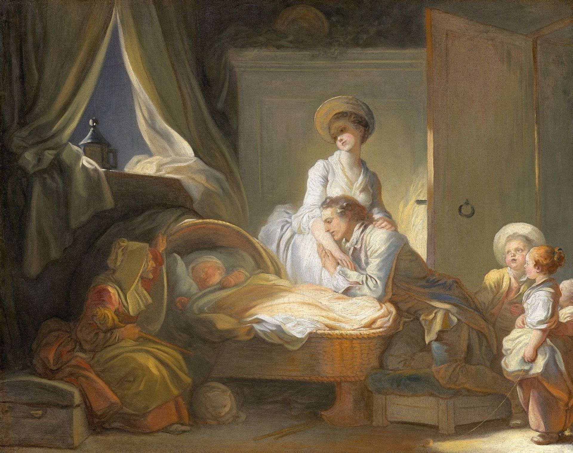 The Visit to the Nursery by Jean-Honoré Fragonard