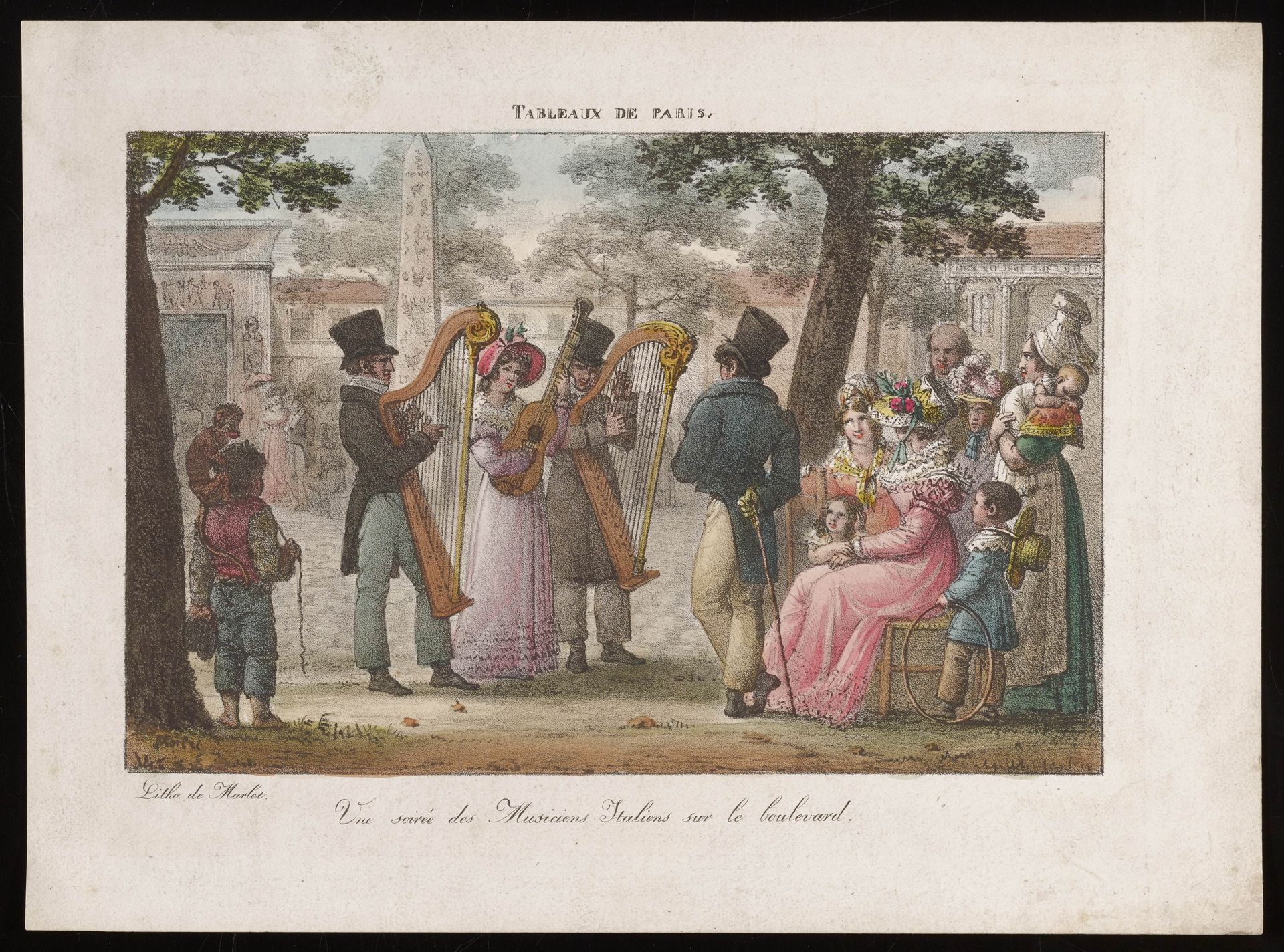 Une soiree des Musiciens Italiens sur le boulevard by Jean Henri Marlet