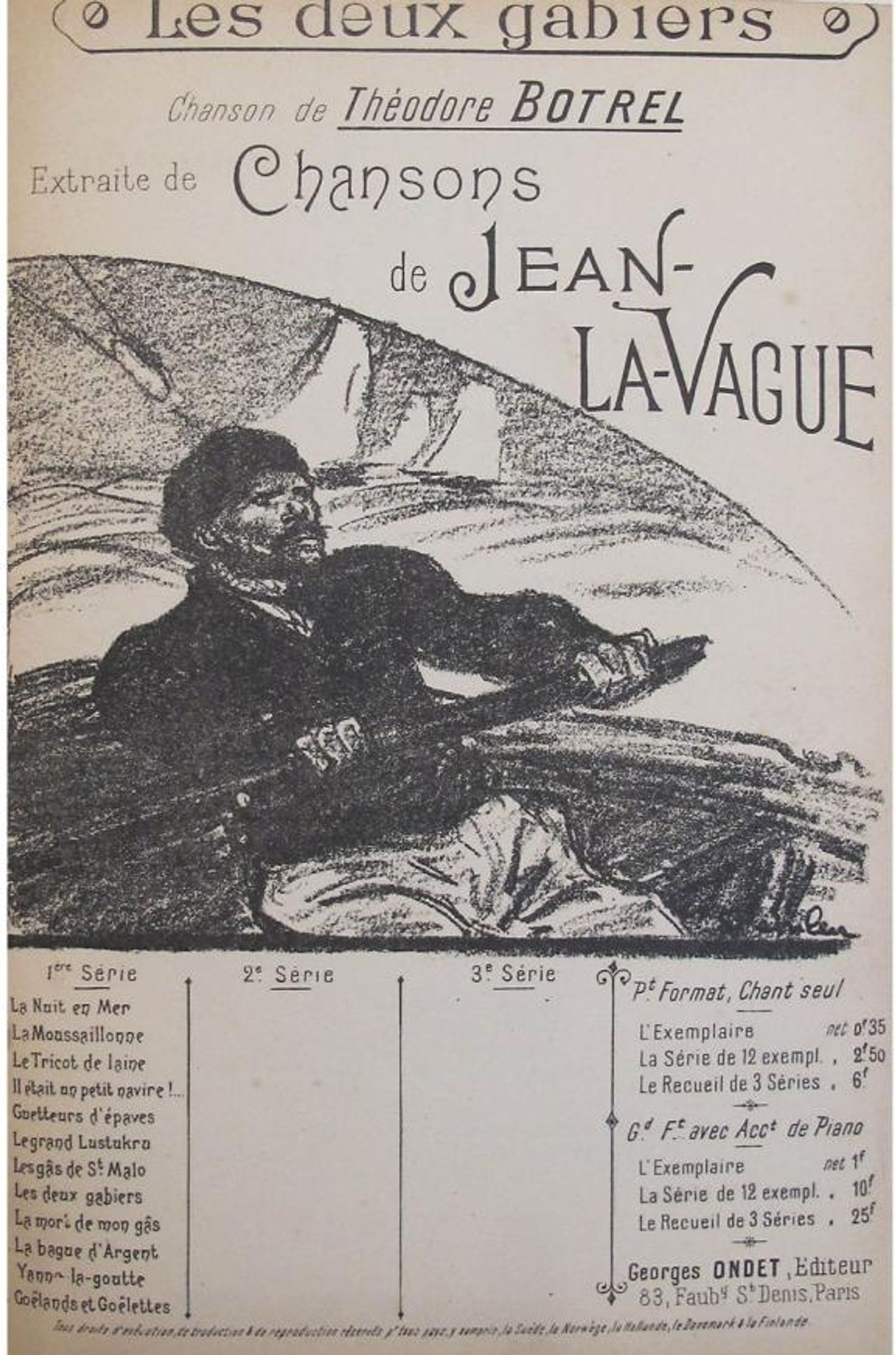 Chansons de Jean La Vague by Théophile Alexandre Steinlen