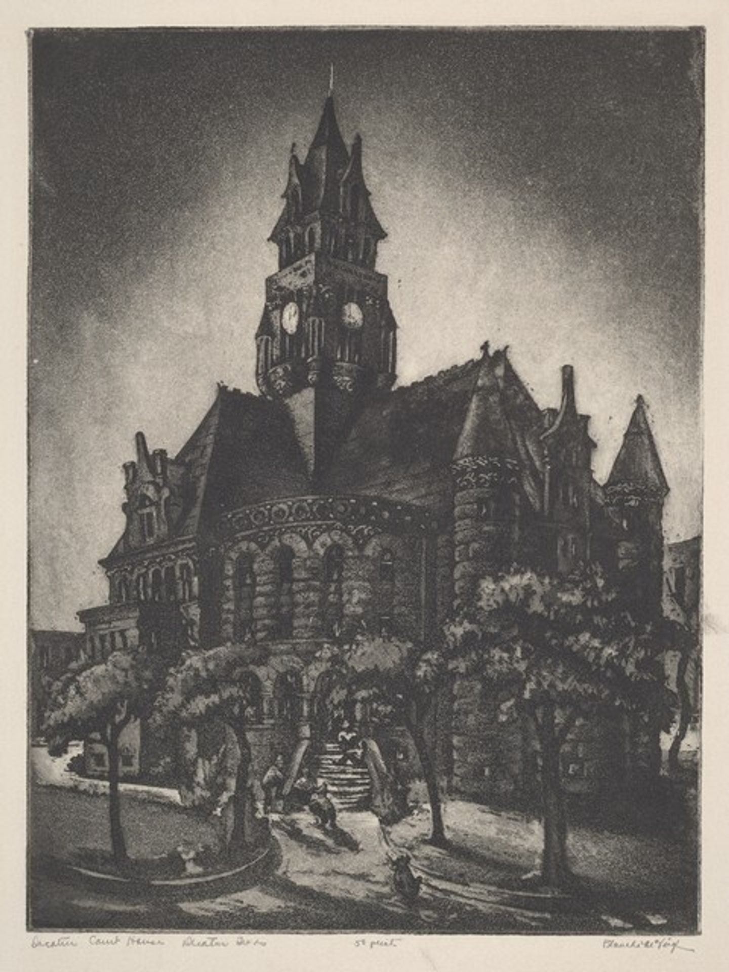 Courthouse, Decatur, Texas by Blanche McVeigh