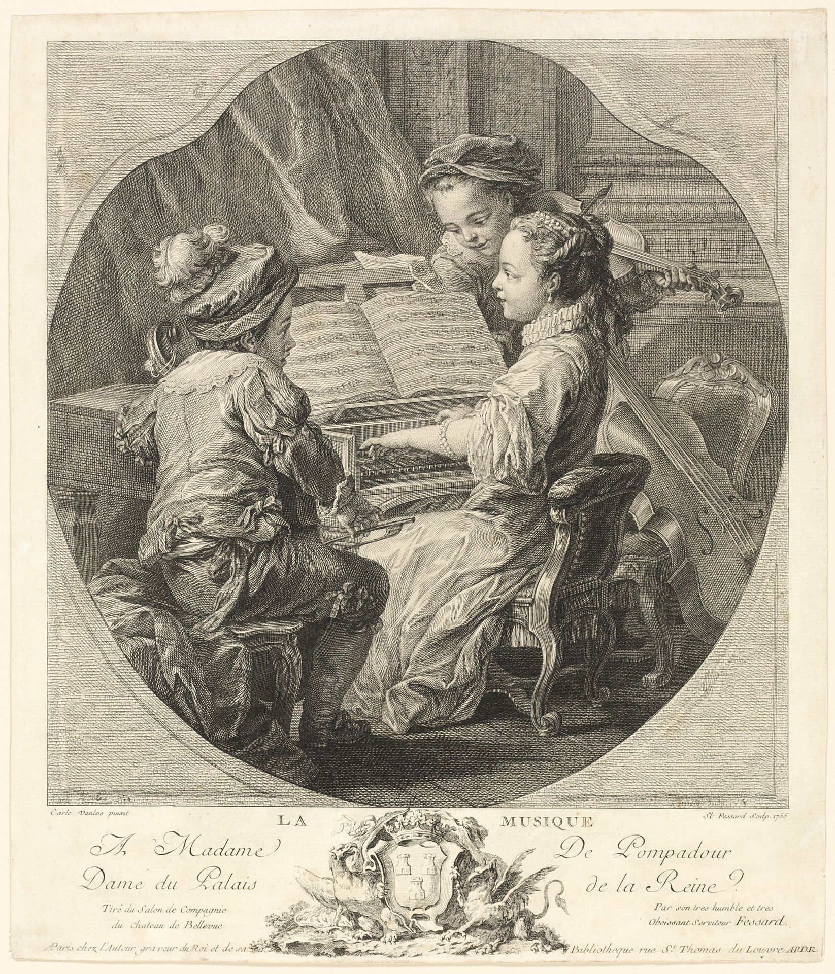 Allegory of Music by Etienne Fessard