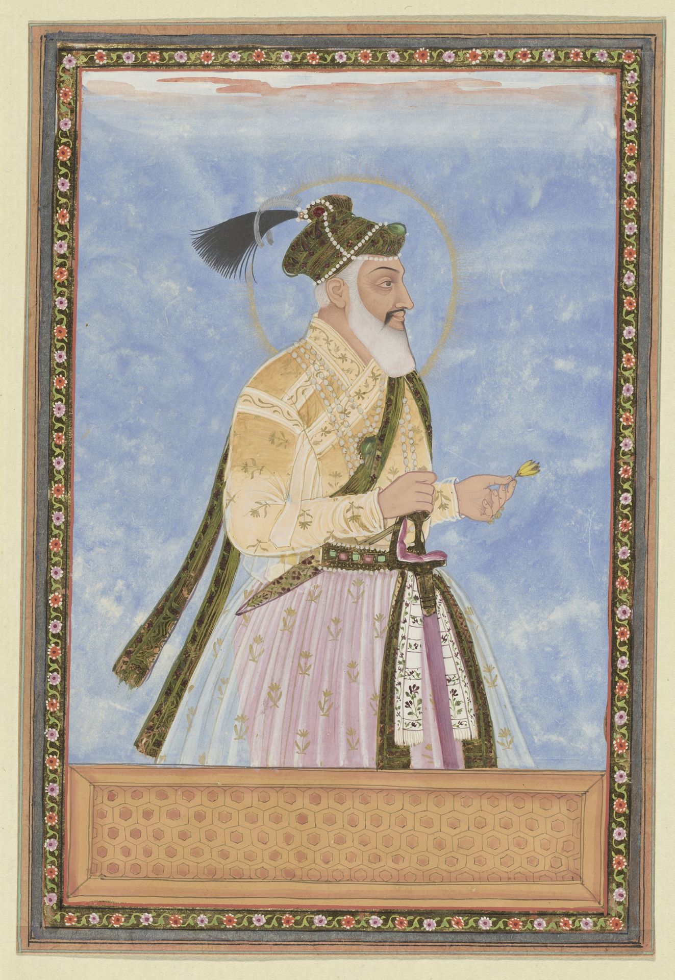 Portret van Shah Jahan Padshah, de zoon van Jihangir, die na zijn vader regeerde in Hindustan by Anonymous
