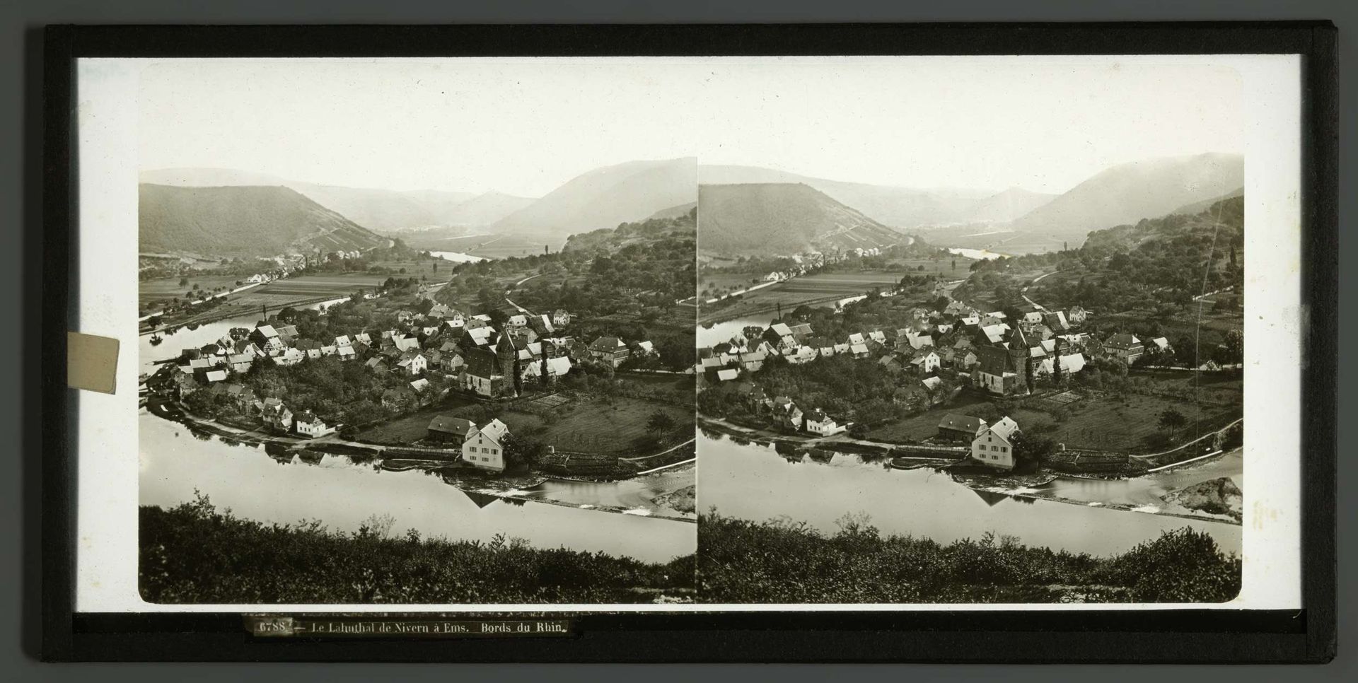 Gezicht op Bad Ems langs de Lahn by Ferrier Père-Fils et Soulier