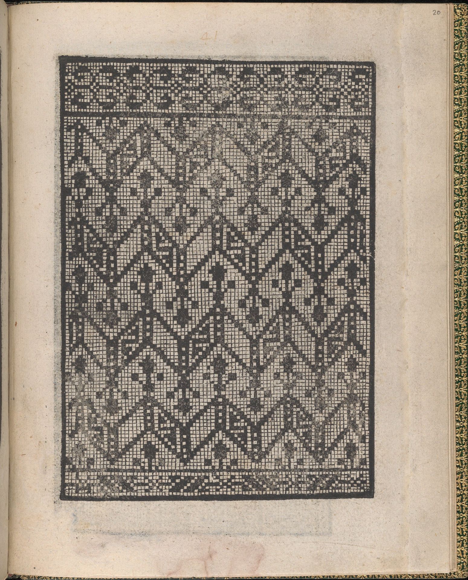 Ornamento delle belle & virtuose donne, page 11 (recto) by Matteo Pagano