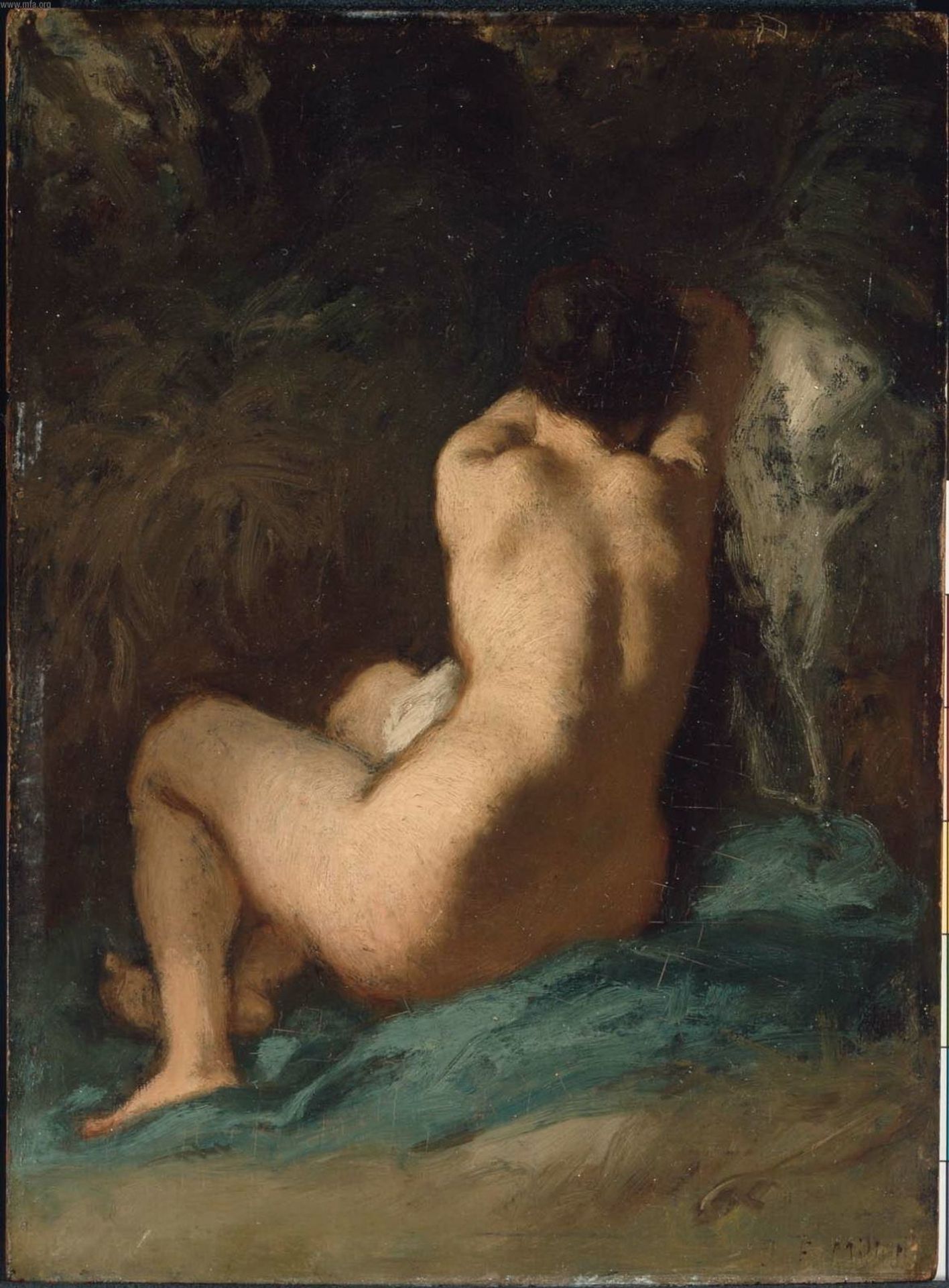 Seated Nude by Jean-François Millet