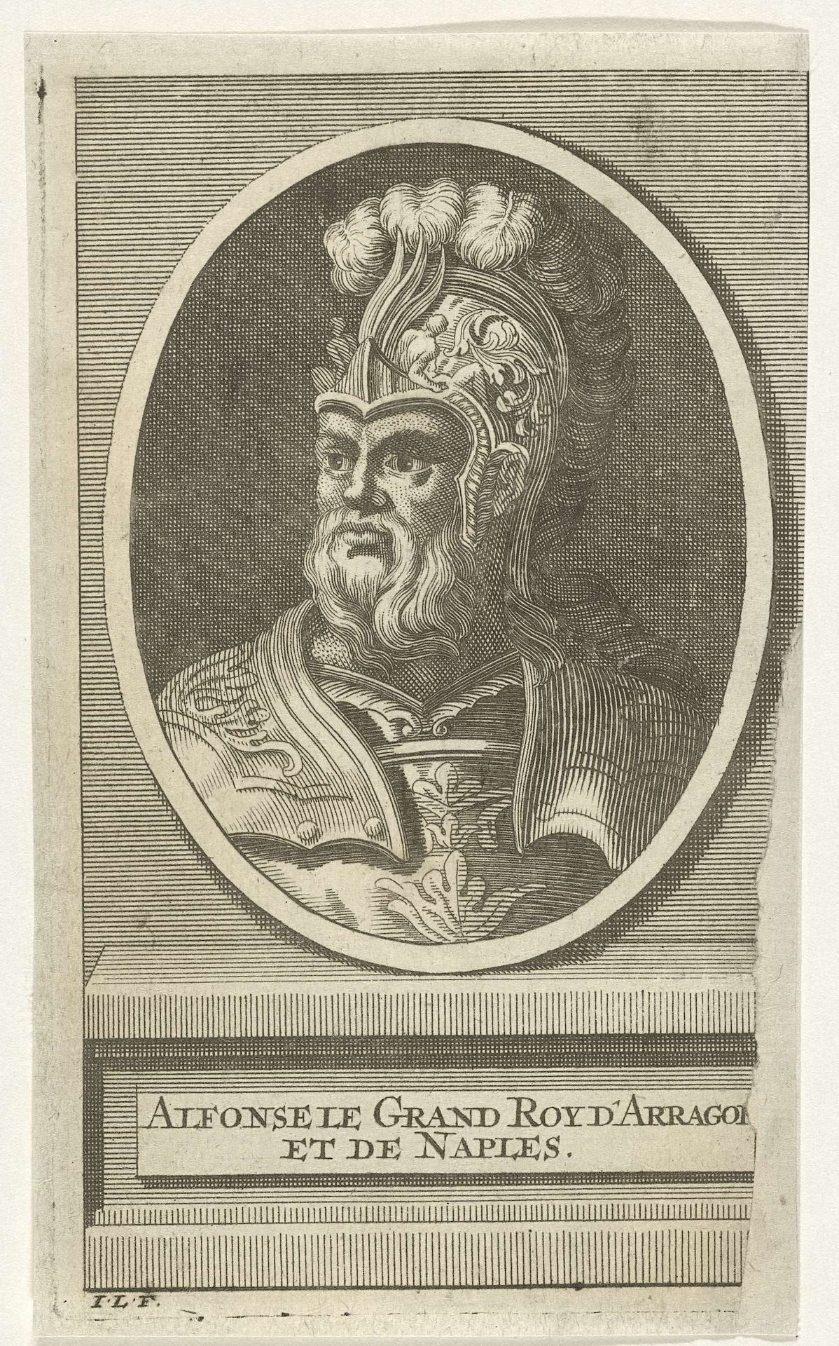 Portret van Alfonso V de Grootmoedige by Jan Lamsvelt
