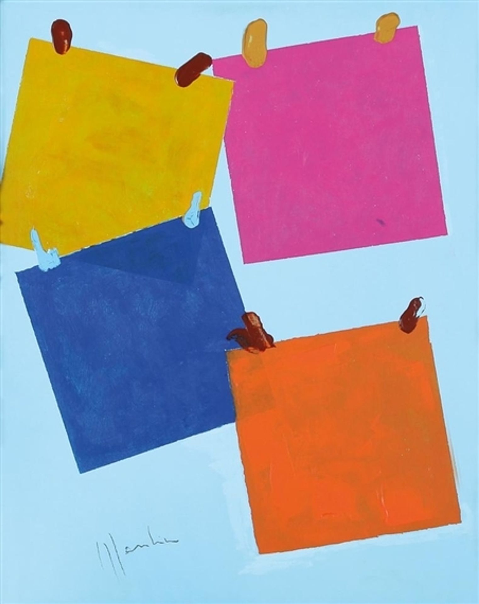Collage by Aldo Mondino