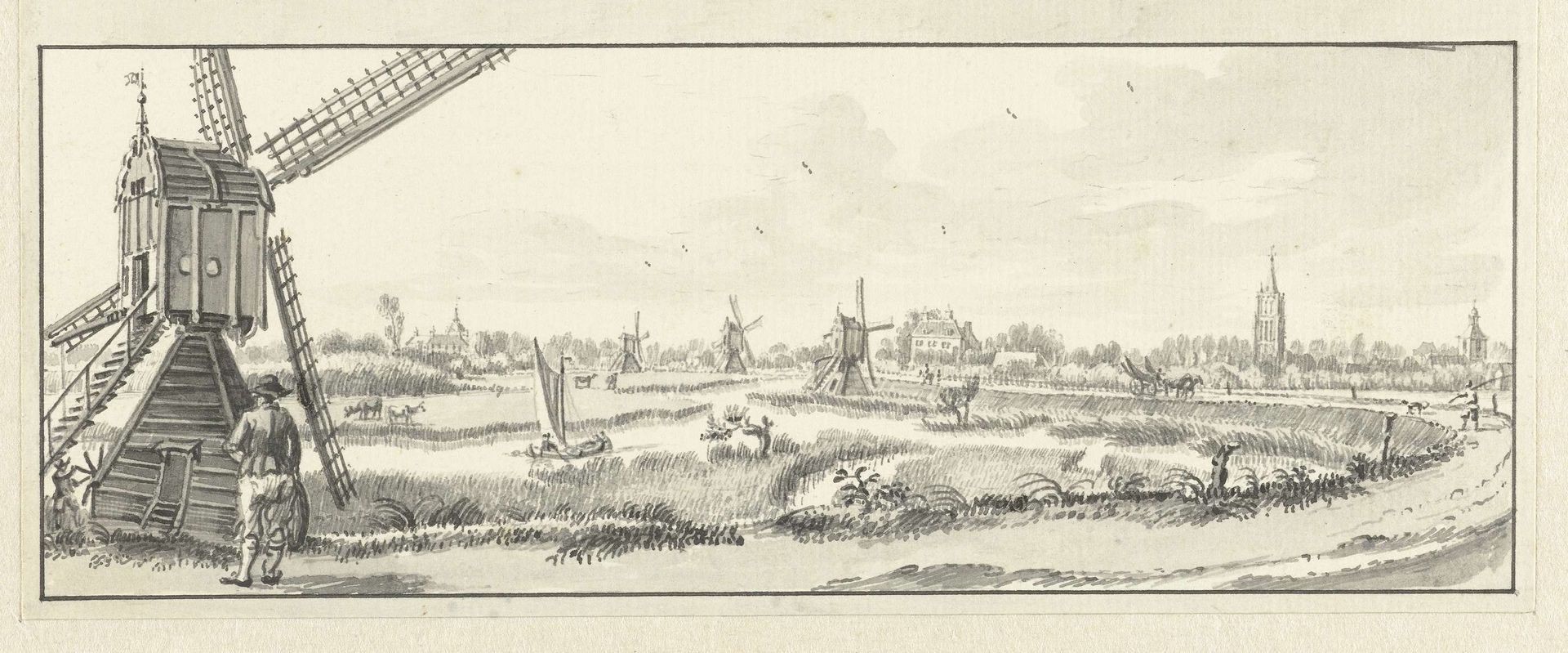 Gezicht op Heukelum by Jan de Beijer