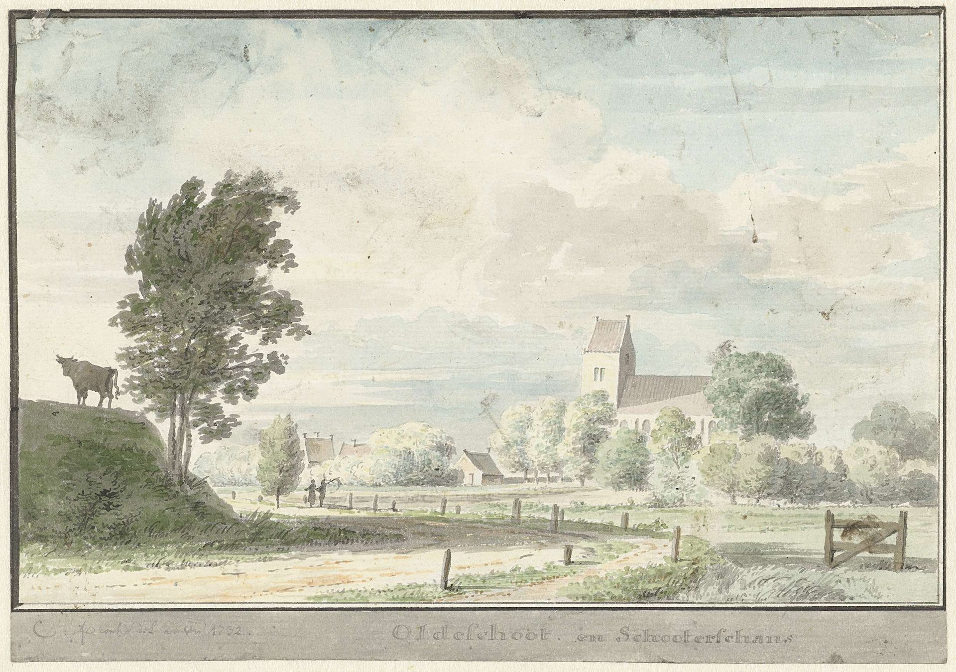 Oudeschoot en de Schooterschans by Cornelis Pronk