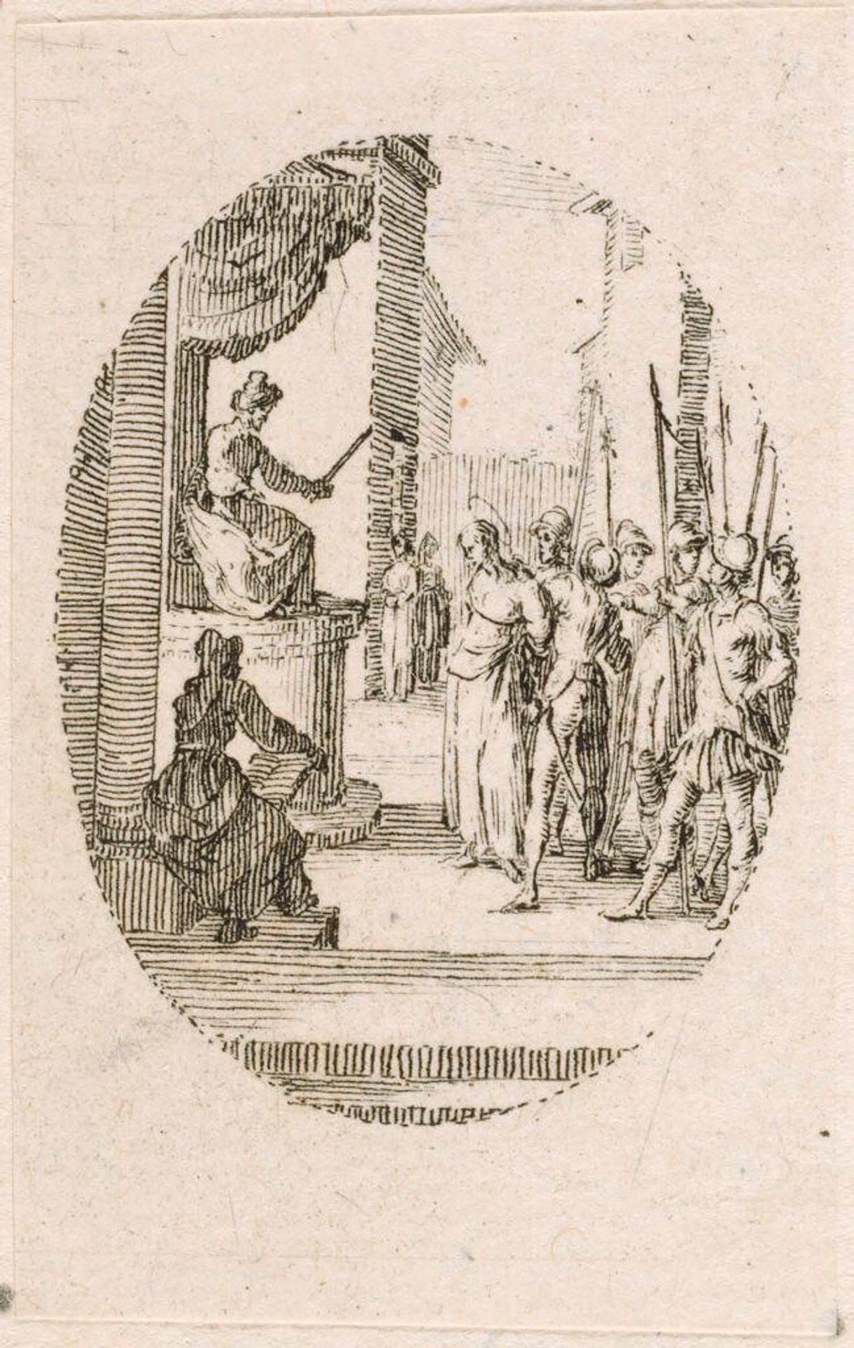 Christ Before Pilate by Jacques Callot
