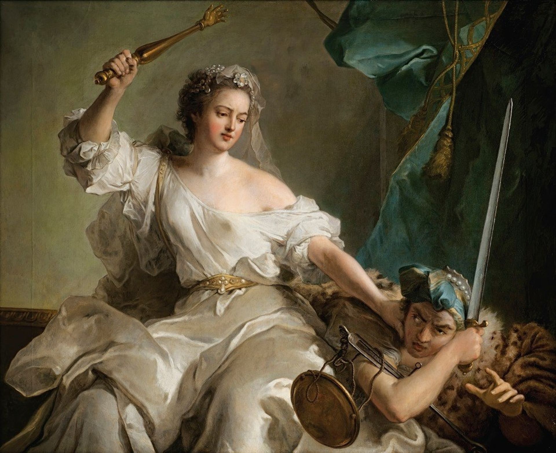 Allegory Of Justice Punishing Injustice, 1737 by Jean-Marc Nattier