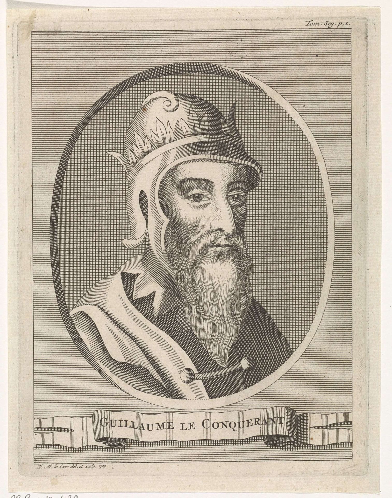 Portret van WIllem I de Veroveraar by François Morellon La Cave