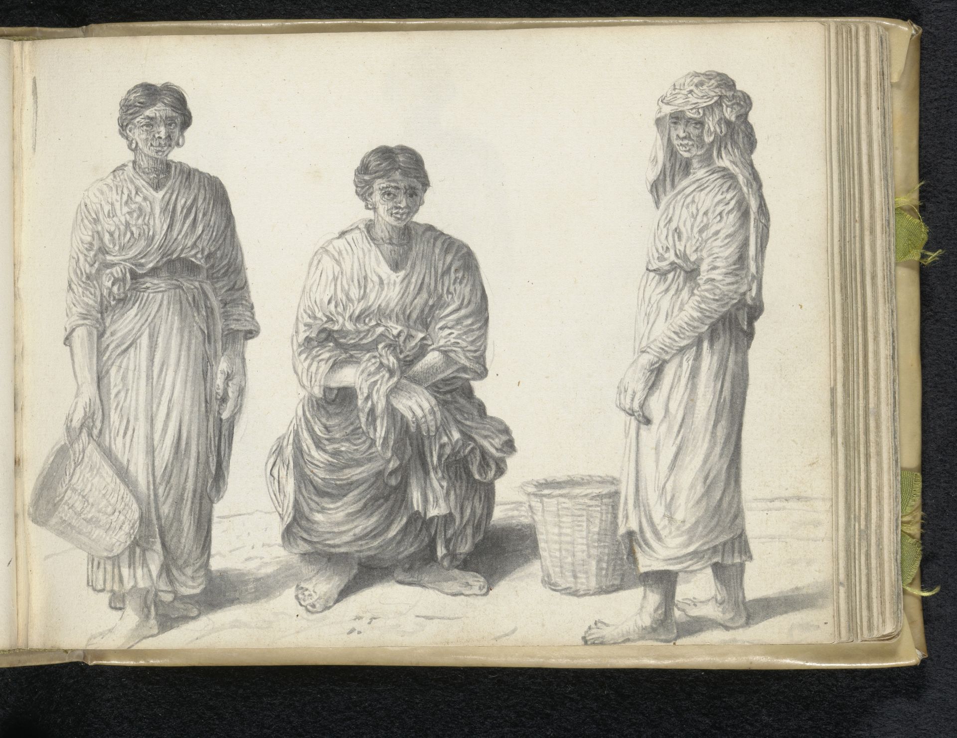 Three Sinhalese women by Esaias Boursse