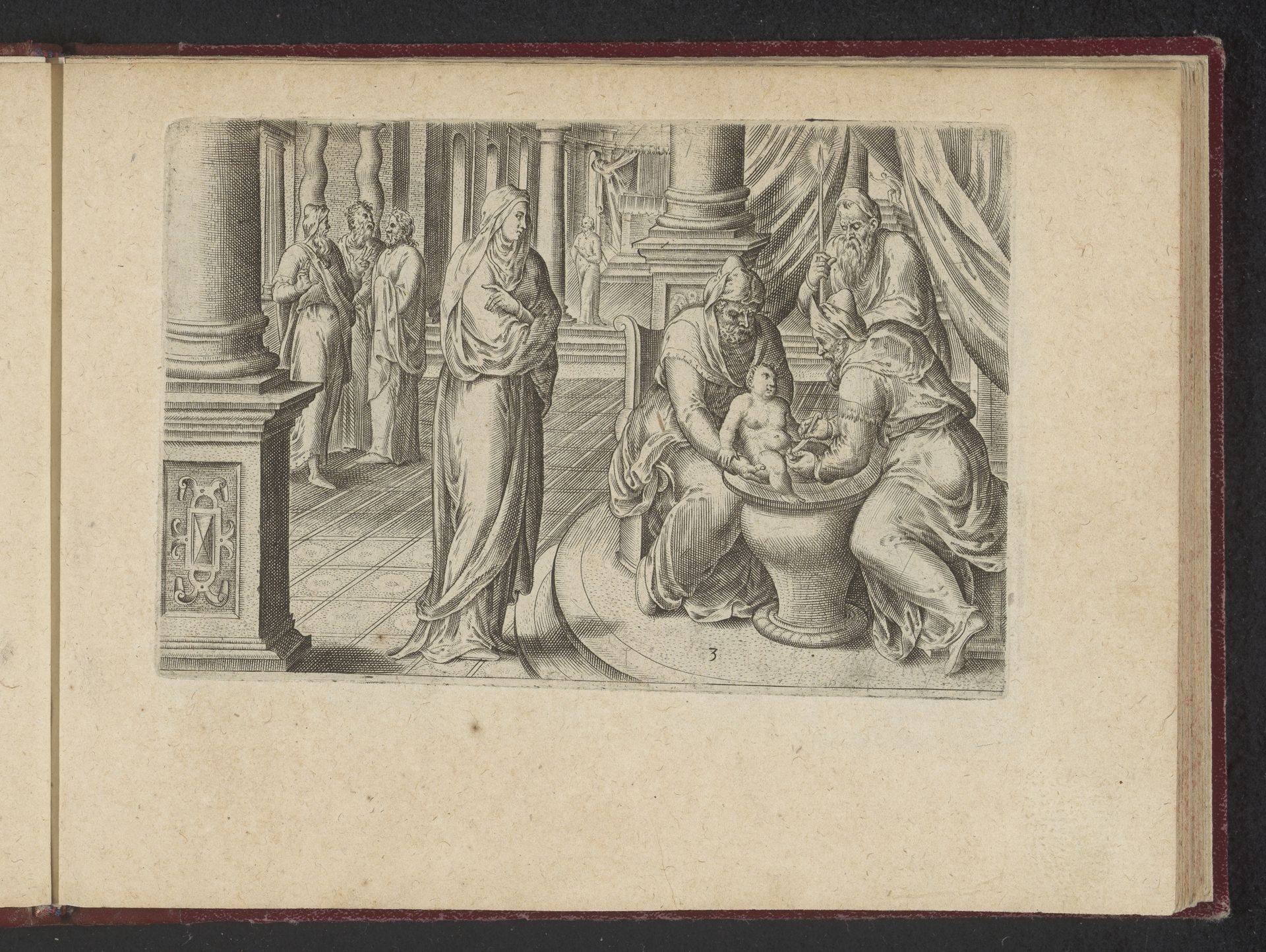 Besnijdenis by Philips Galle