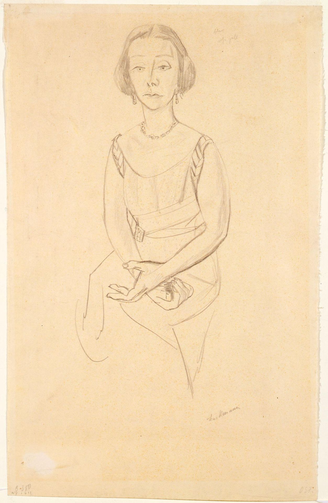 Portrait of Mrs. Swarzenski by Max Beckmann