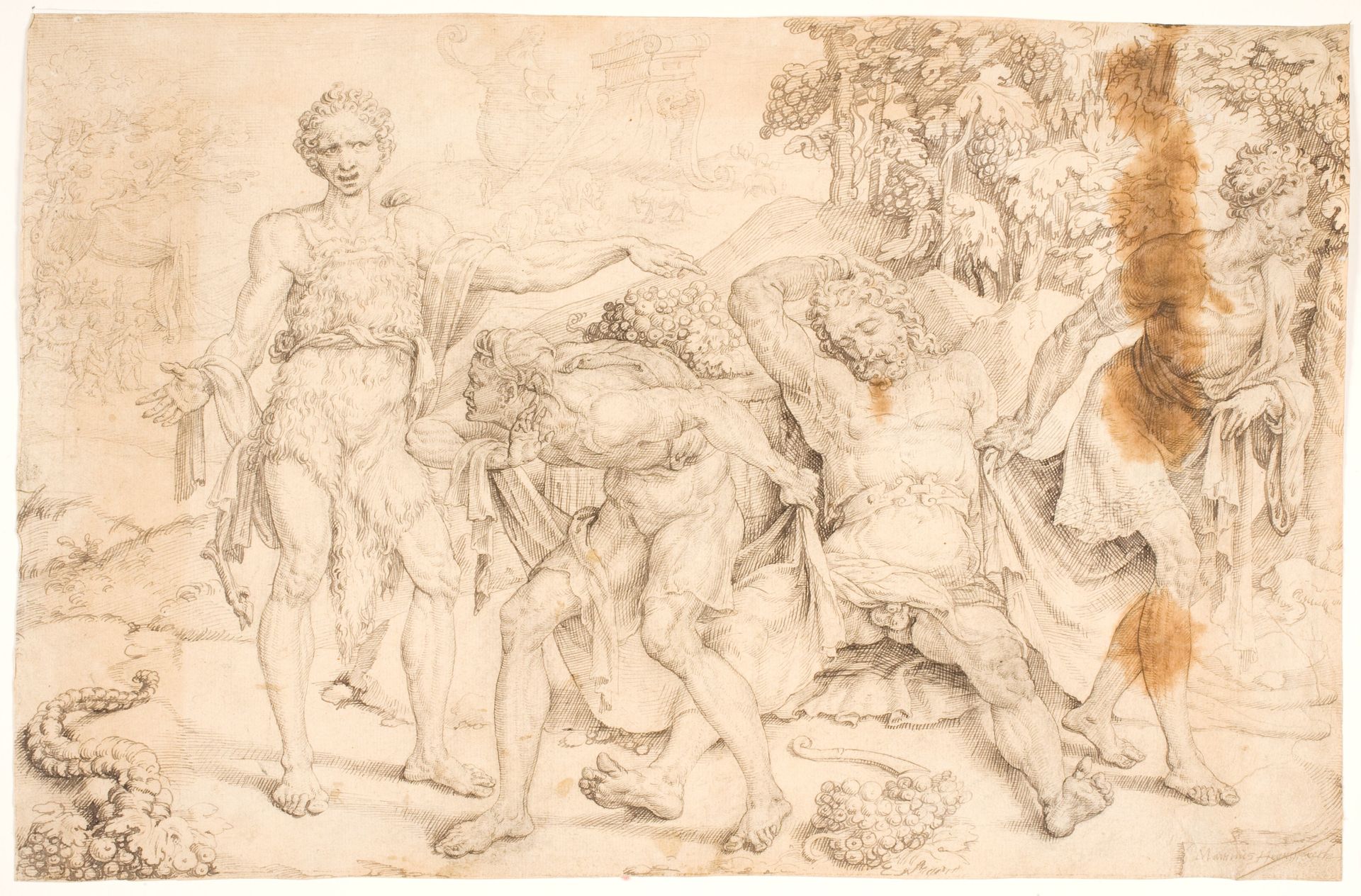 Noa bespottes af Kam by Maarten van Heemskerck