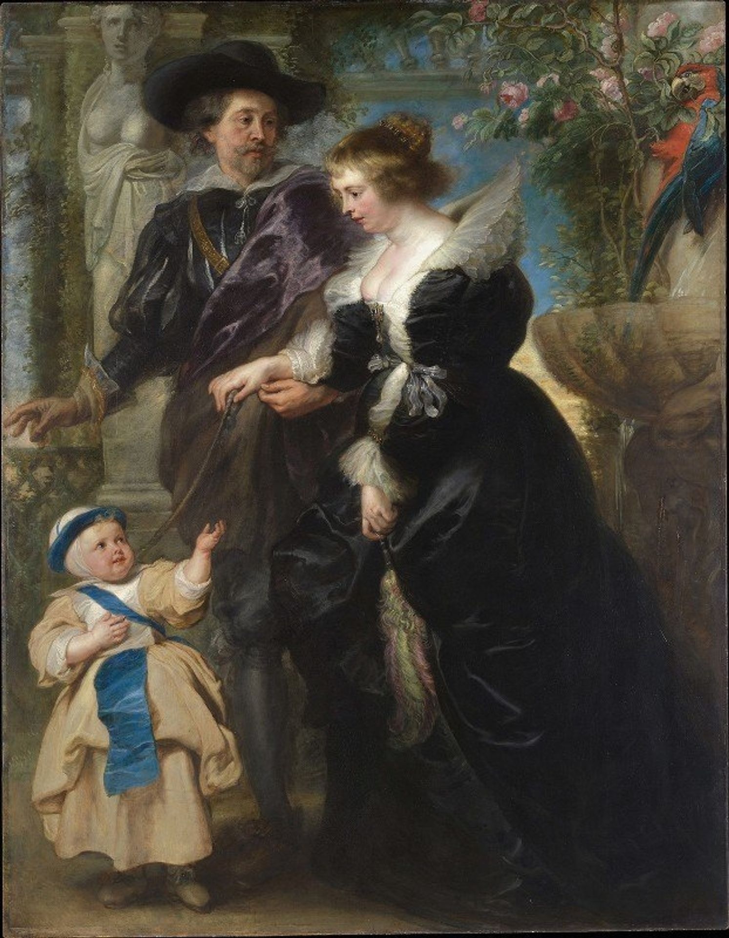 Rubens, His Wife Helena Fourment, and Their Son Frans by Peter Paul Rubens