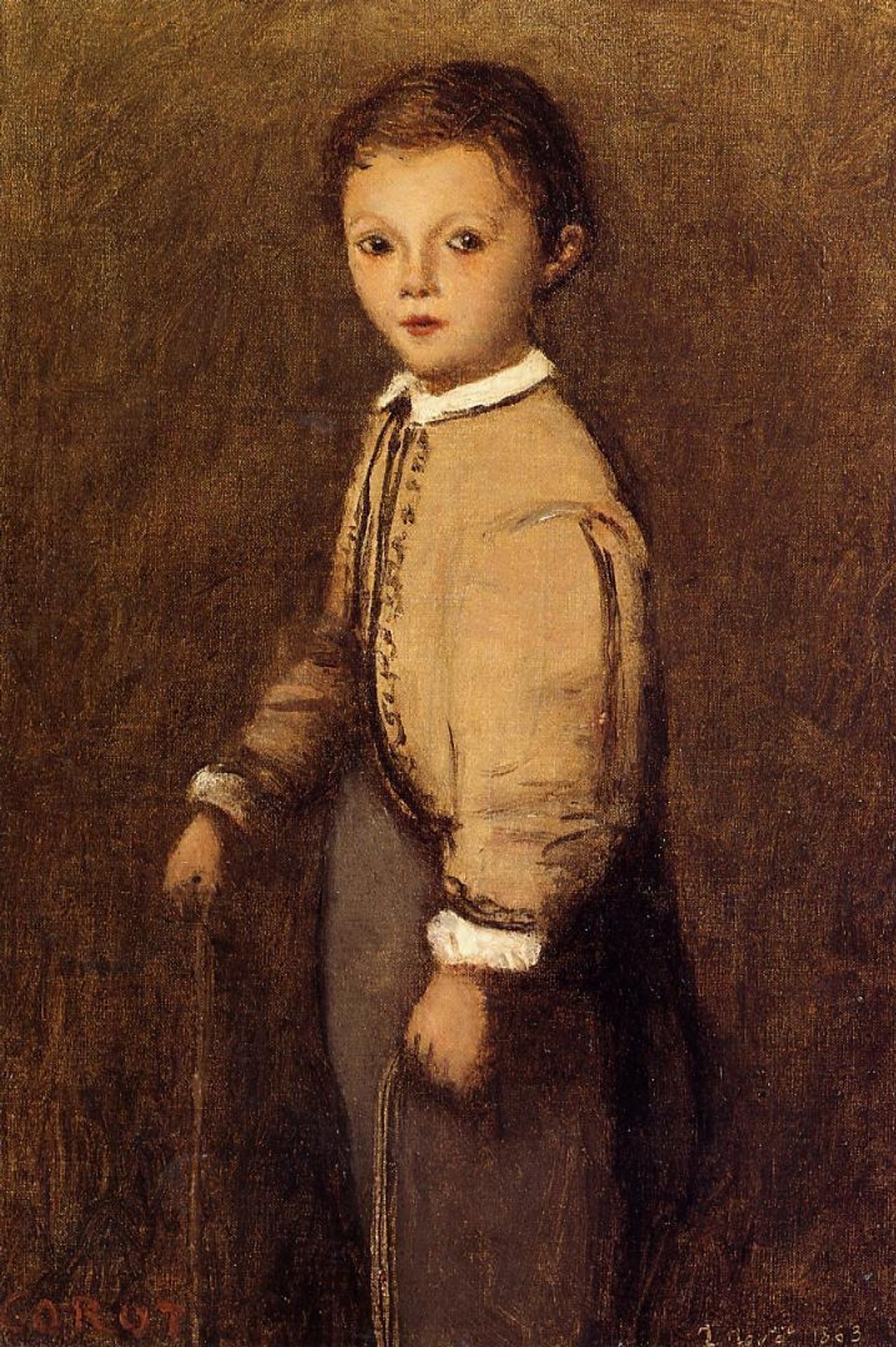 Fernand Corot, the Painter s Grand Nephew, at the Age of 4 and a Half Years by Camille Corot