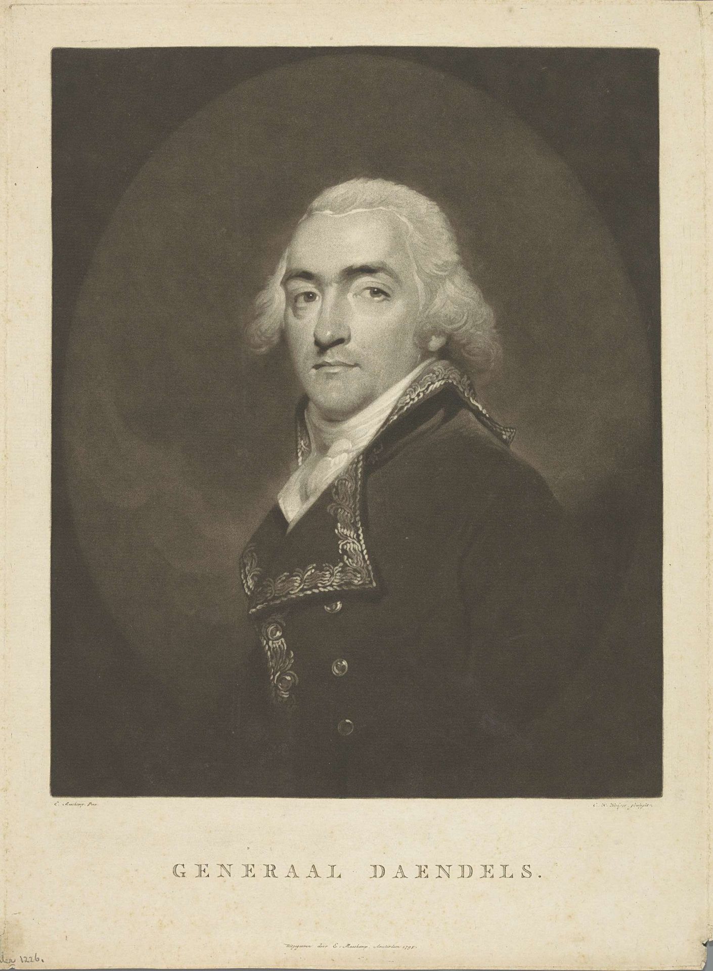 Portret van Herman Willem Daendels by Charles Howard Hodges