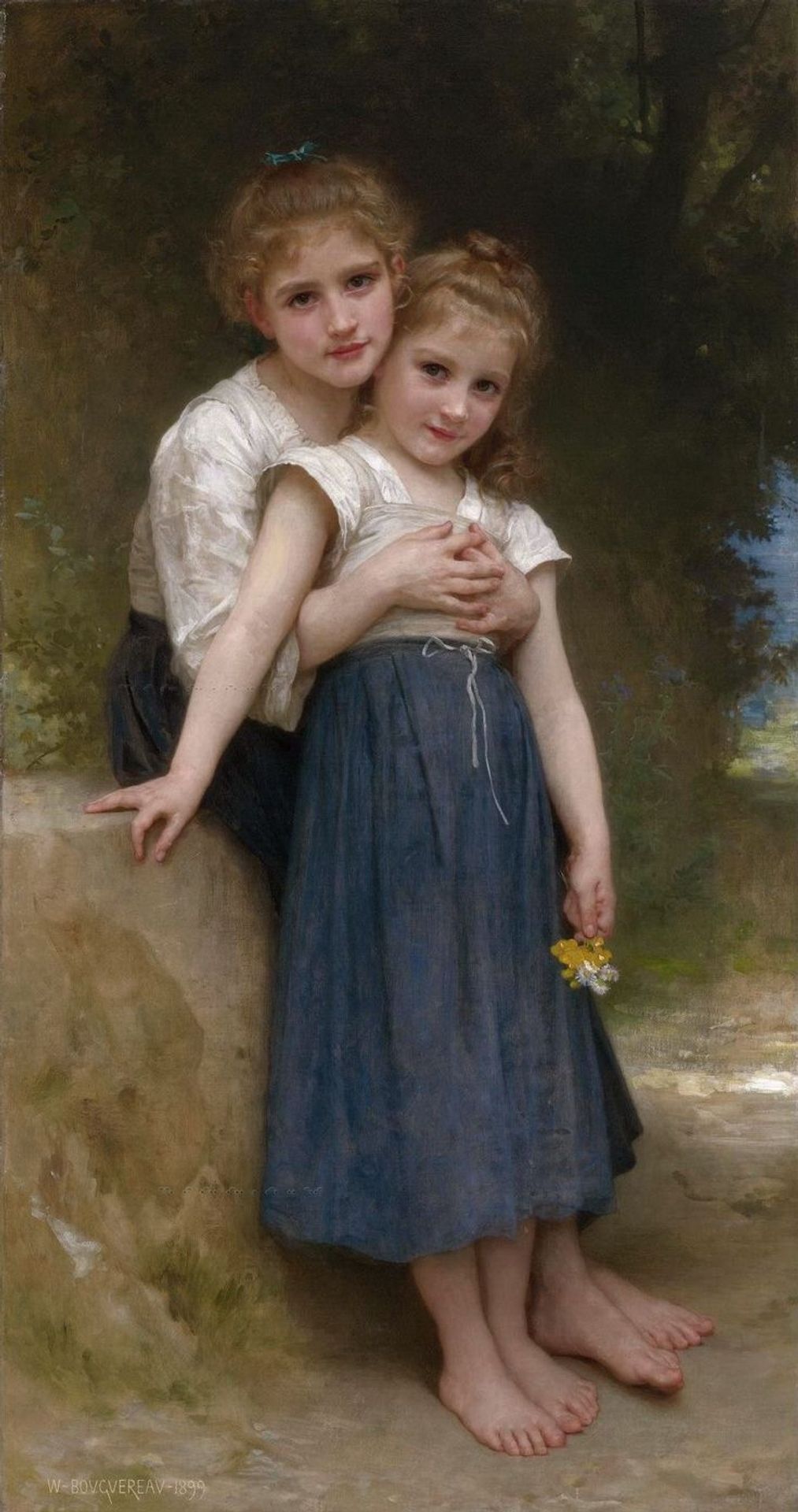 Two Sisters by William Bouguereau