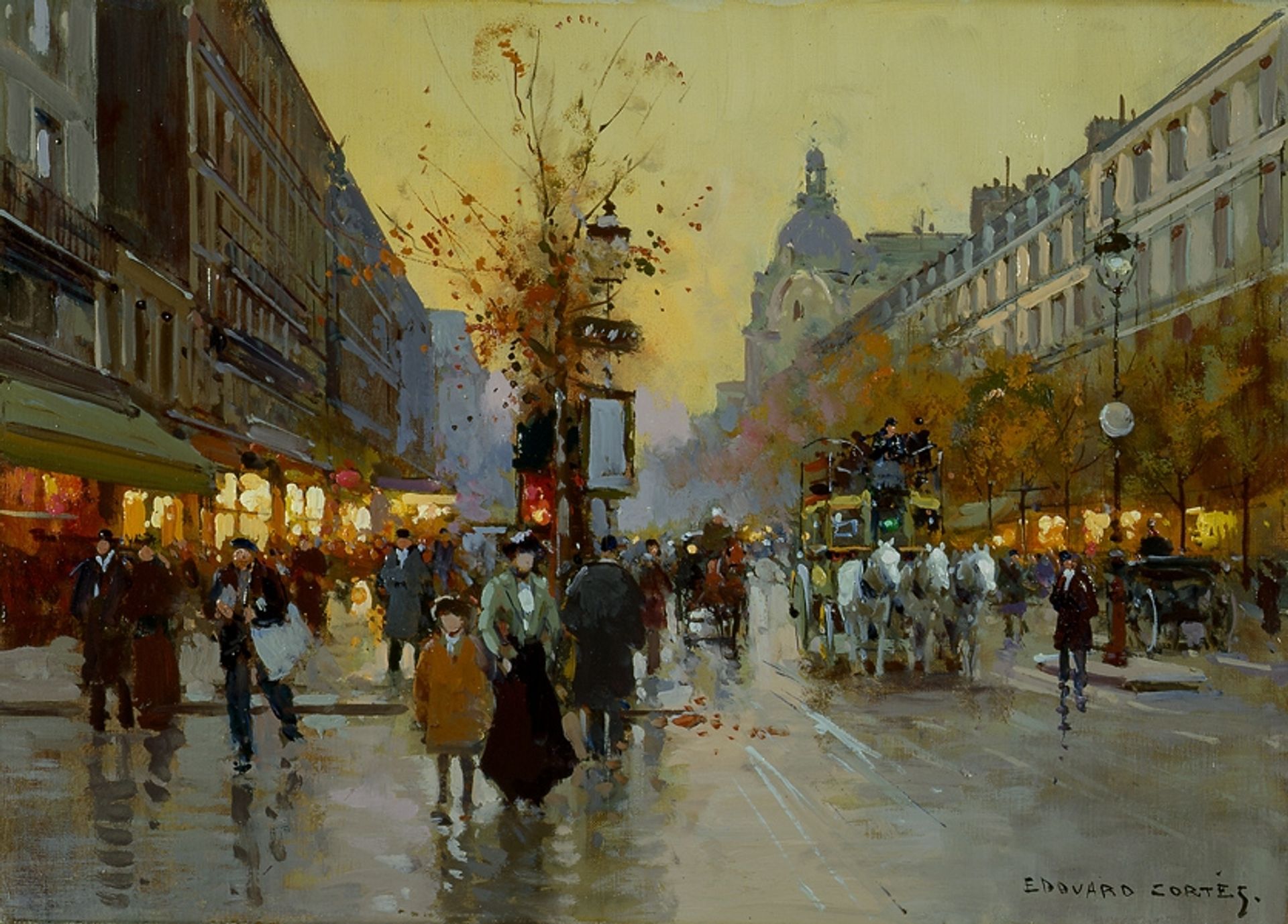 Les Grands Boulevards by Edouard Cortes