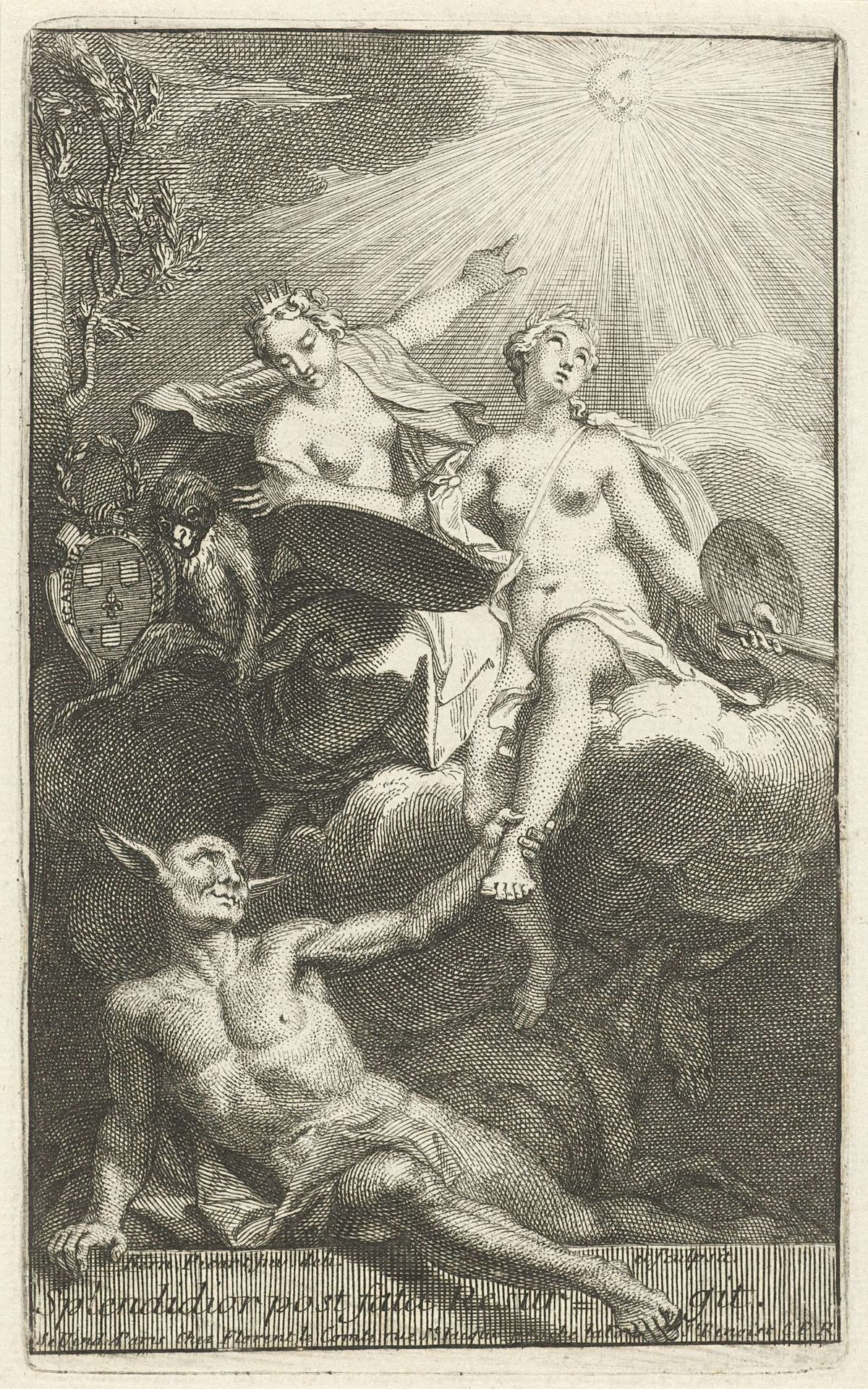 Allegorische voorstelling met de personificatie van de schilderkunst by Bernard Picart