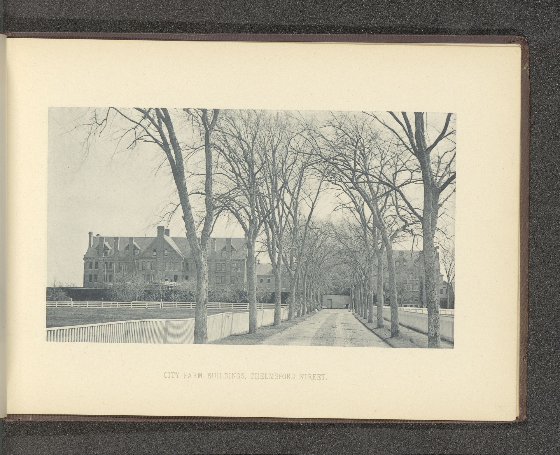 Gezicht op de stadsboerderij van Lowell by Anonymous