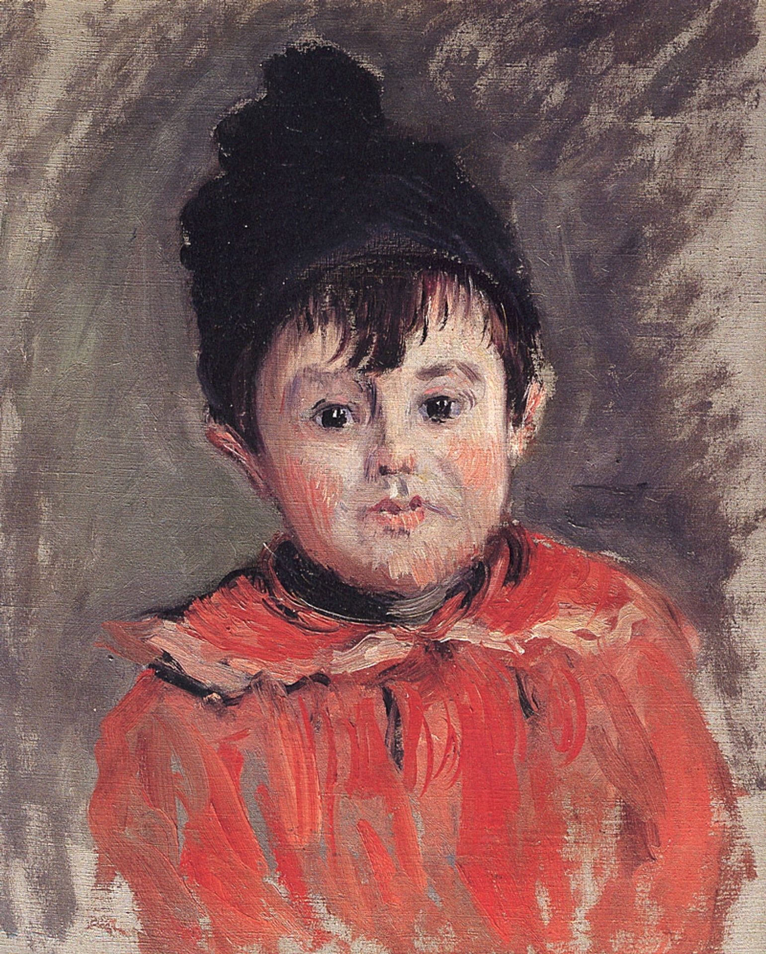 Portrait of Michael with Hat and Pom Pom by Claude Monet