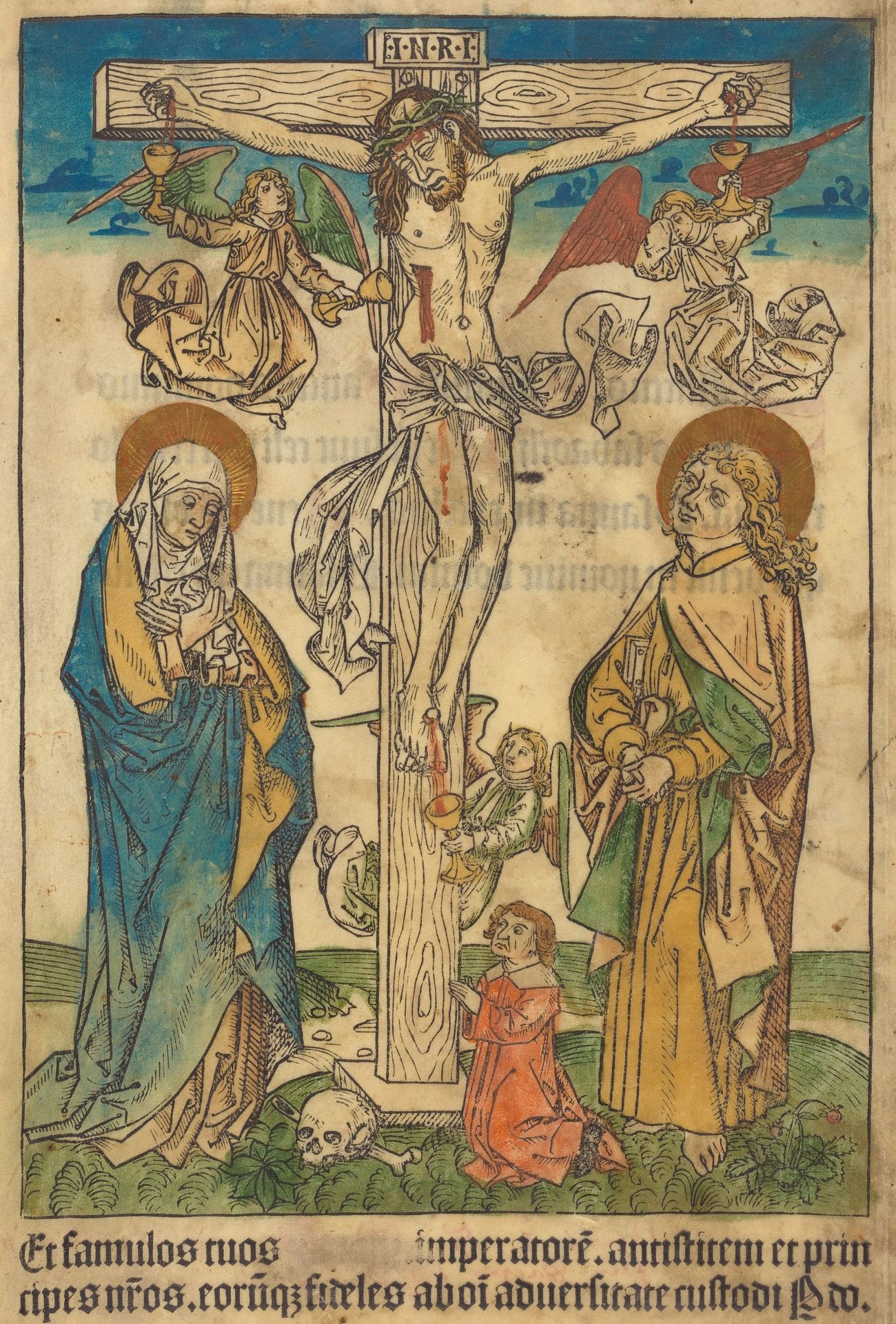 Christ on the Cross with Angels by Anonymous