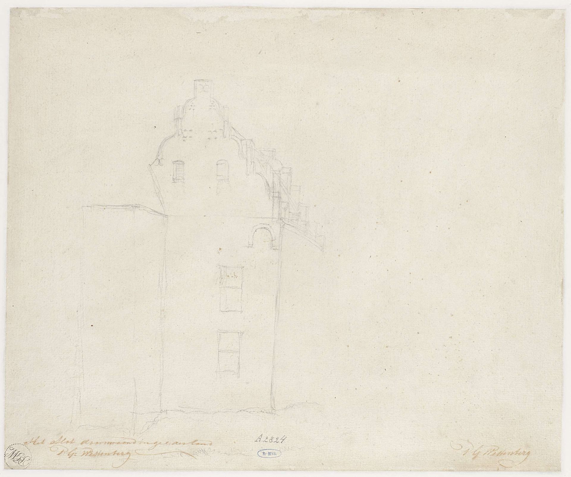Slot Doornwaard in Gelderland by Pieter George Westenberg