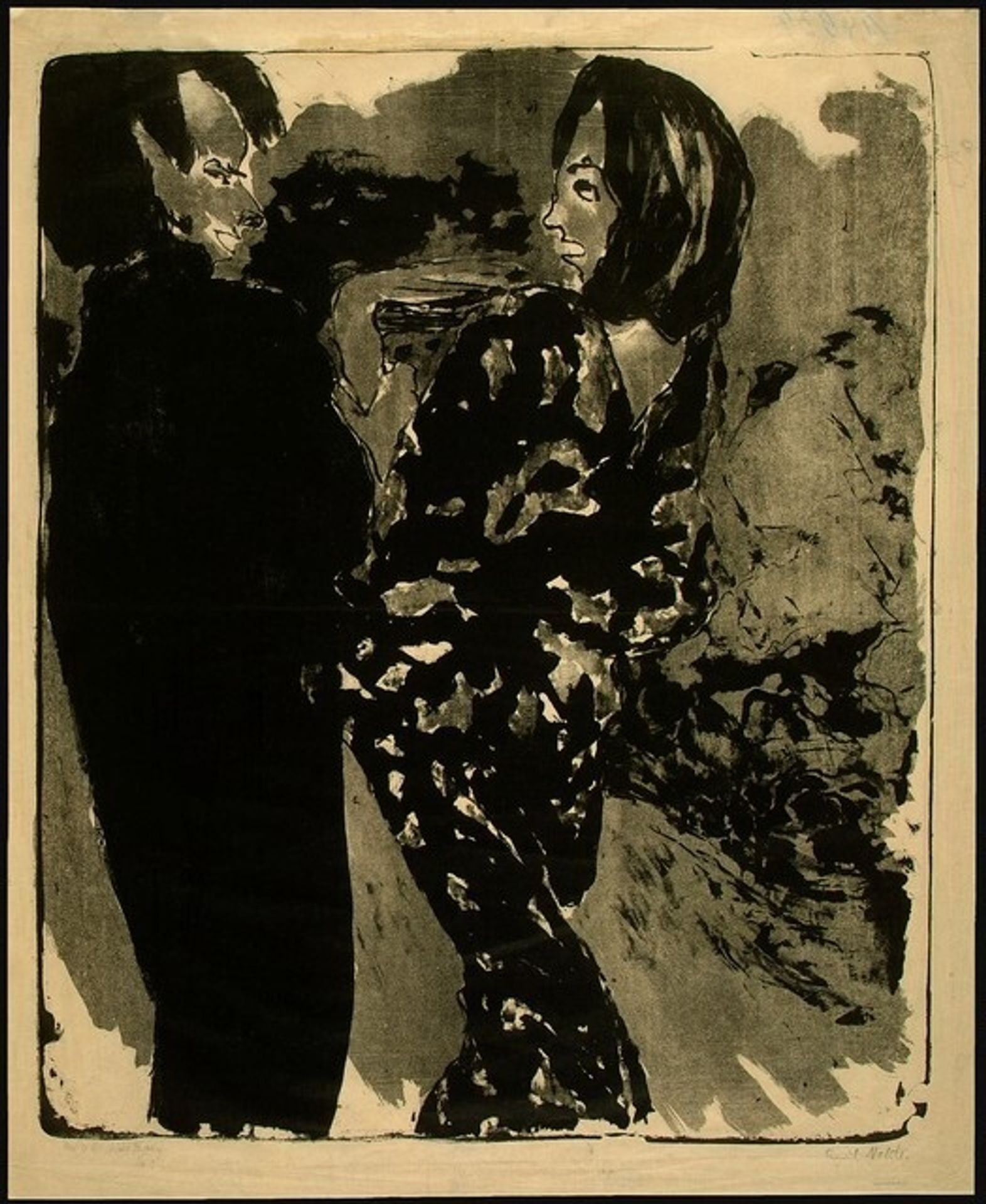 Young Couple (Junges Paar) by Emil Nolde