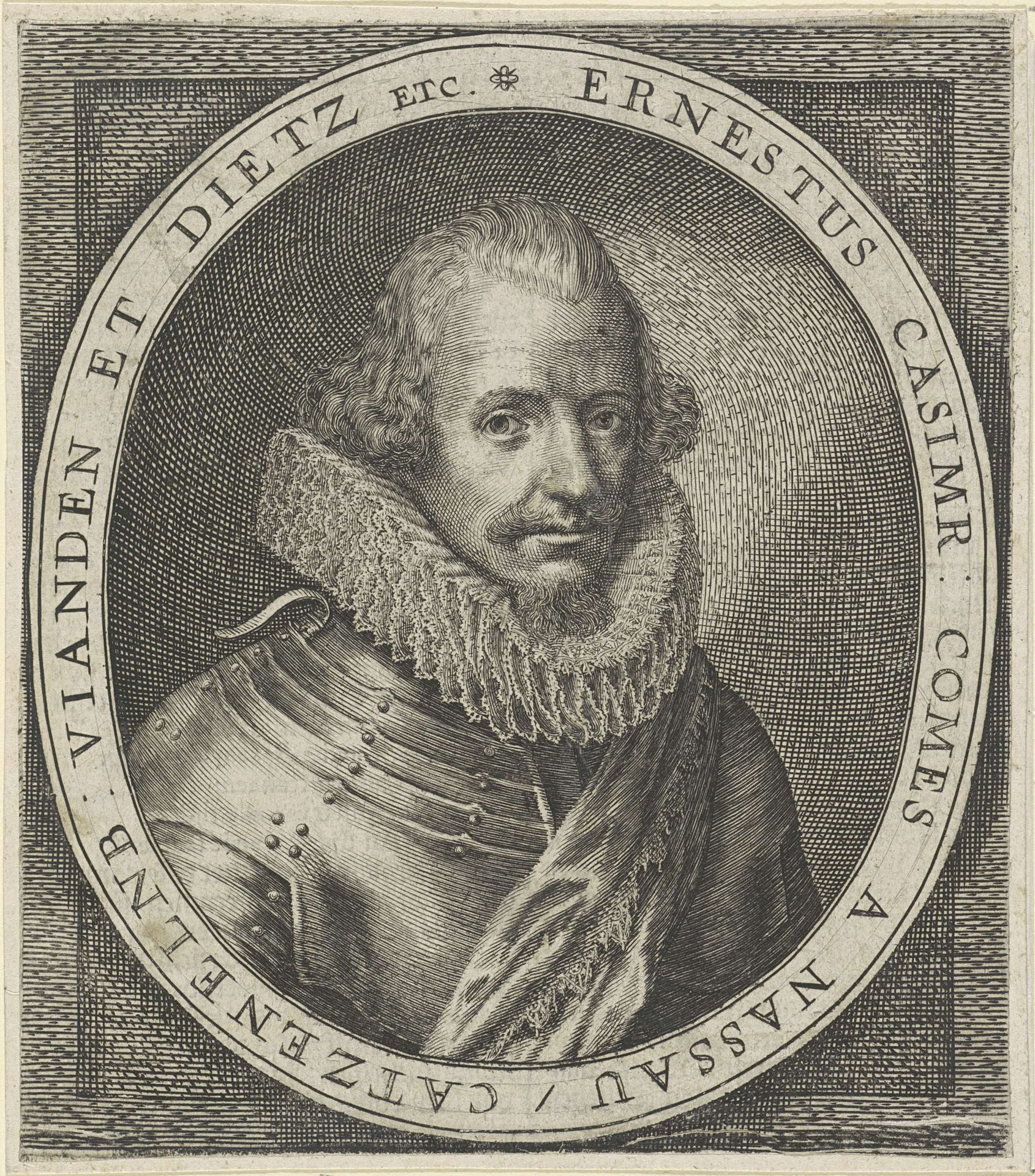 Portret van Ernst Casimir, graaf van Nassau-Dietz by Anonymous