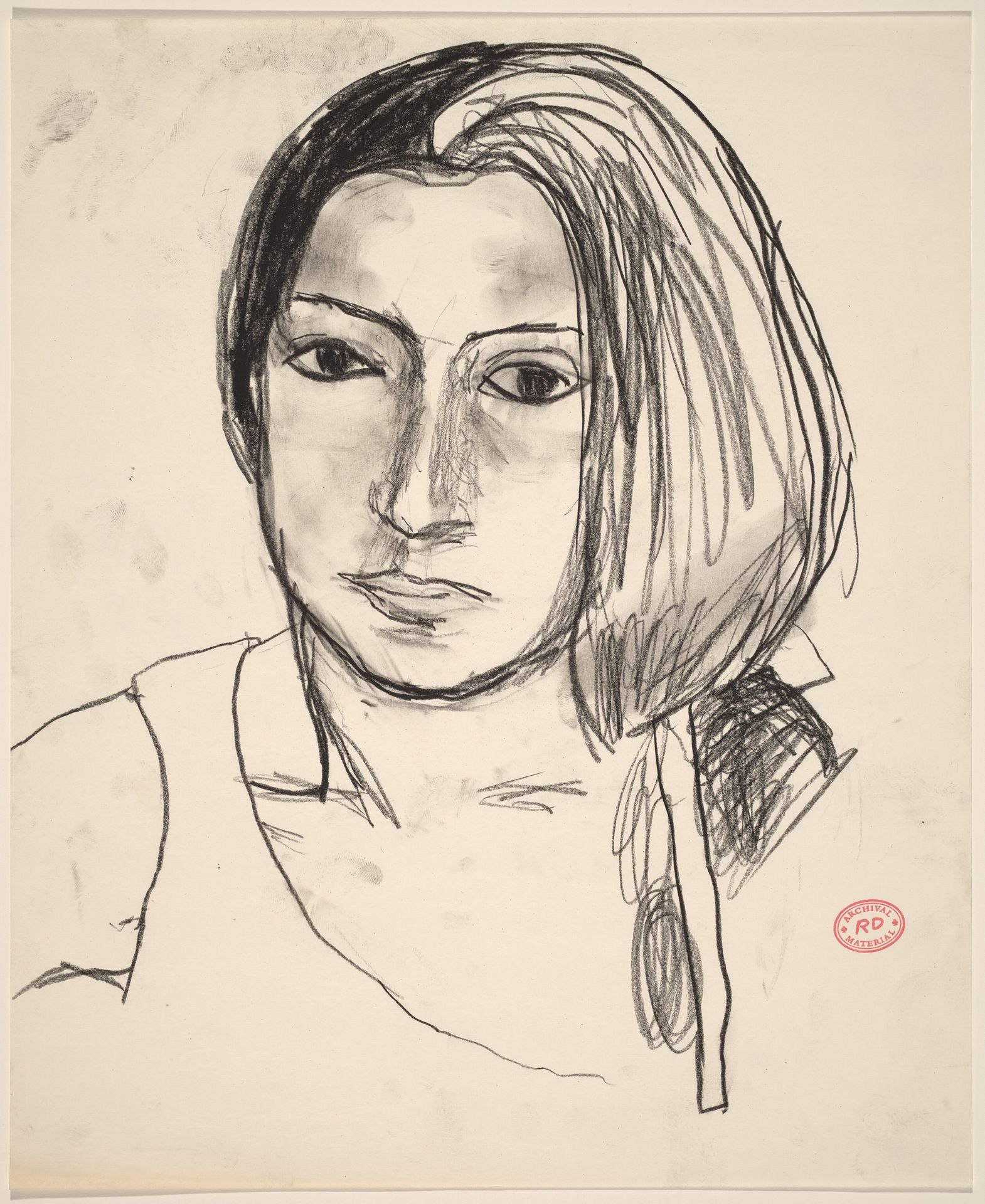 Untitled [head of a woman] by Richard Diebenkorn