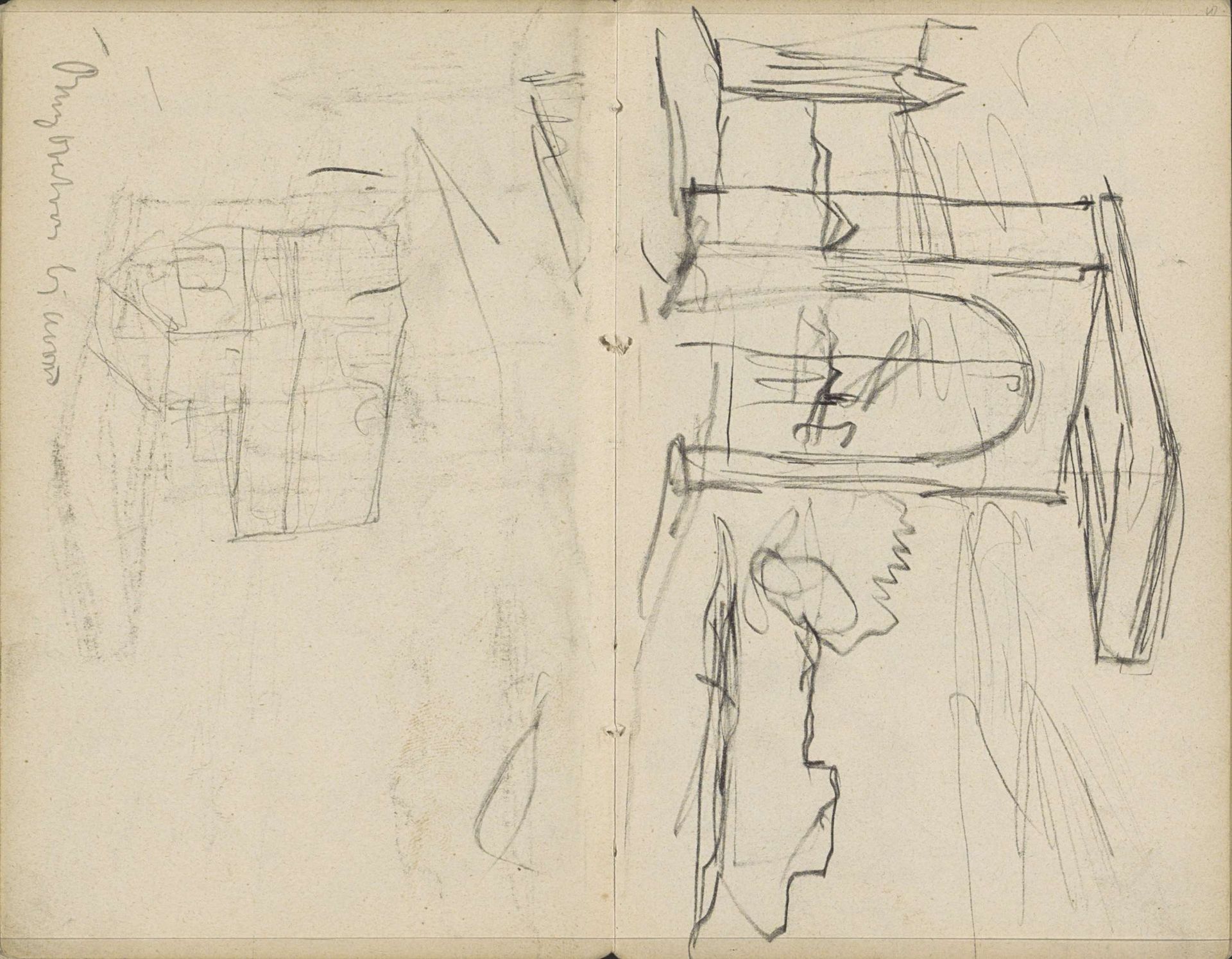 Gezicht op een brug over de Overtoom te Amsterdam by George Hendrik Breitner