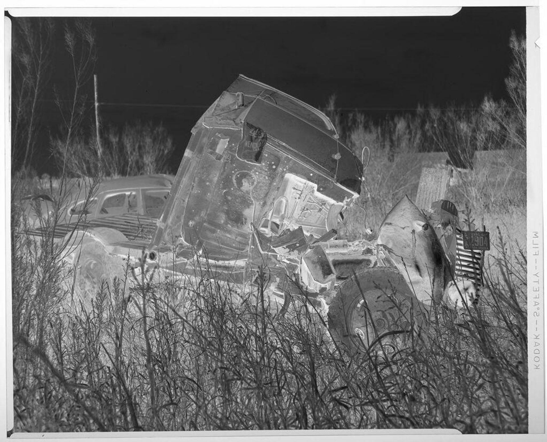 Untitled (wrecked truck) by Harry Annas