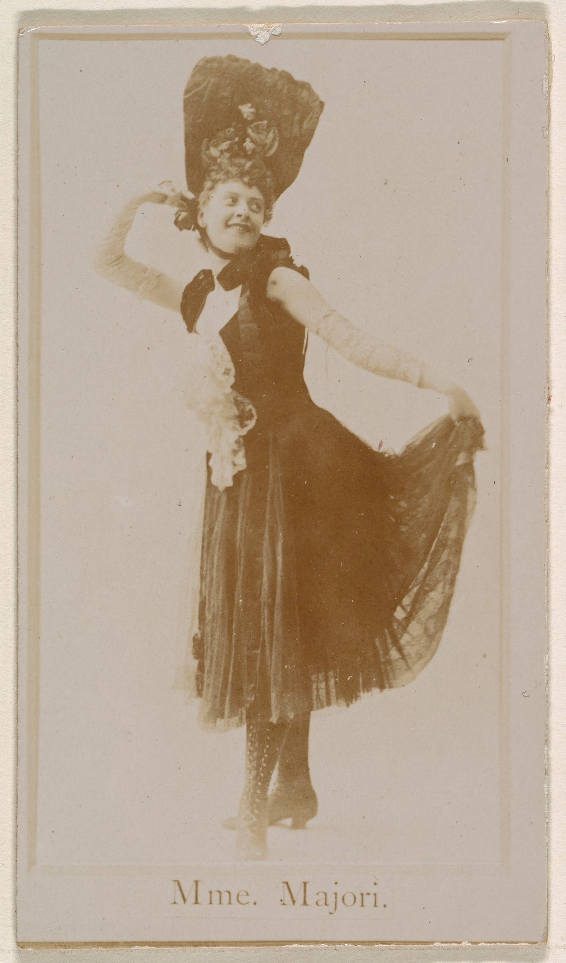 Mme. Majori, from the Actresses series (N245) issued by Kinney Brothers to promote Sweet Caporal Cigarettes by Kinney Brothers Tobacco Company