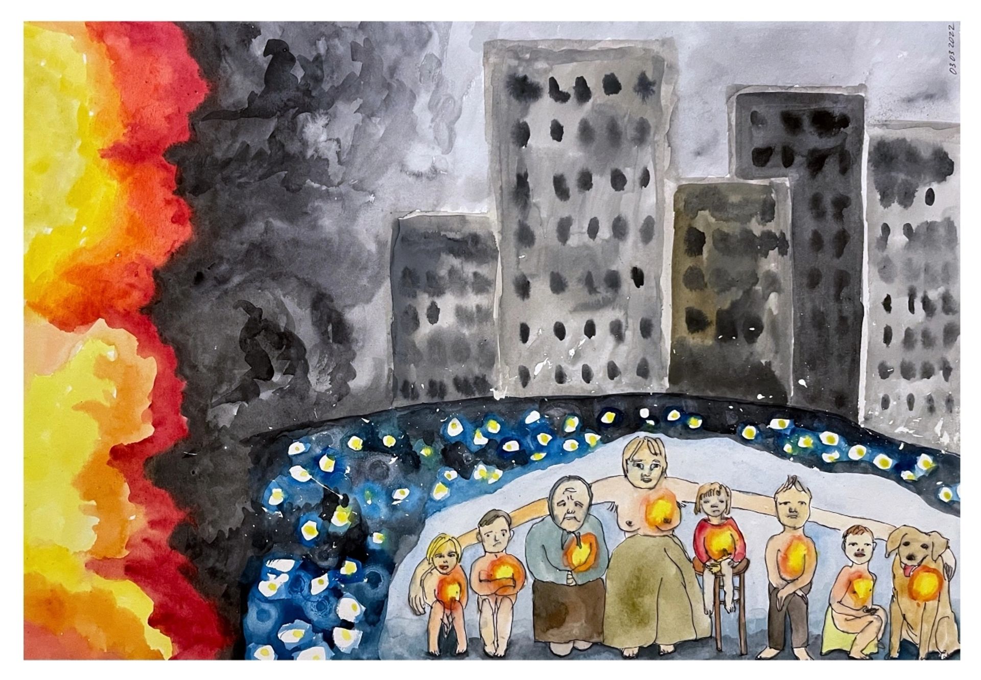 Ukrainians are Sitting in the Bomb Shelters 2022 by Kinder Album