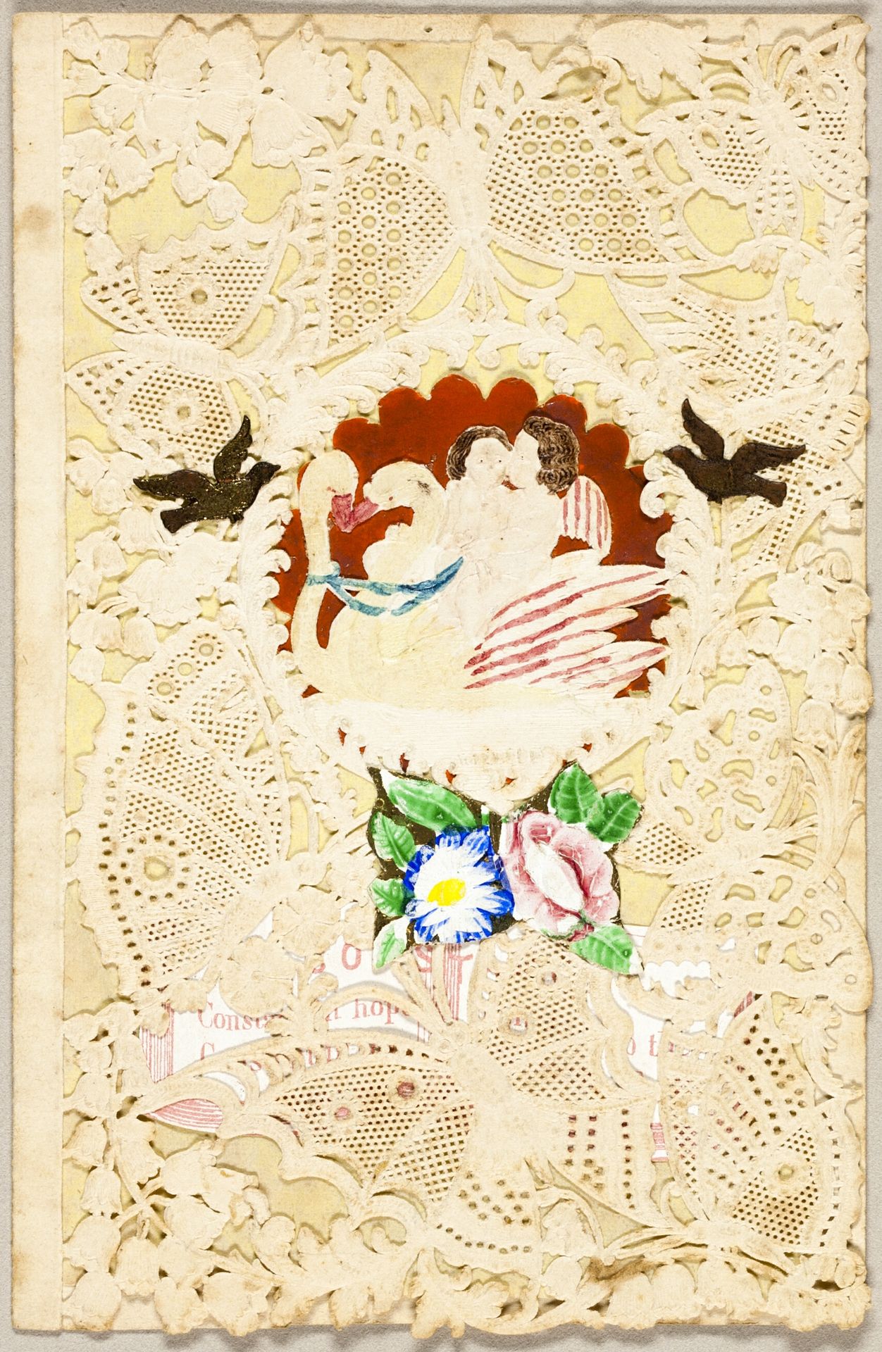 Untitled Valentine (Children, Swans, and Butterflies) by John Windsor