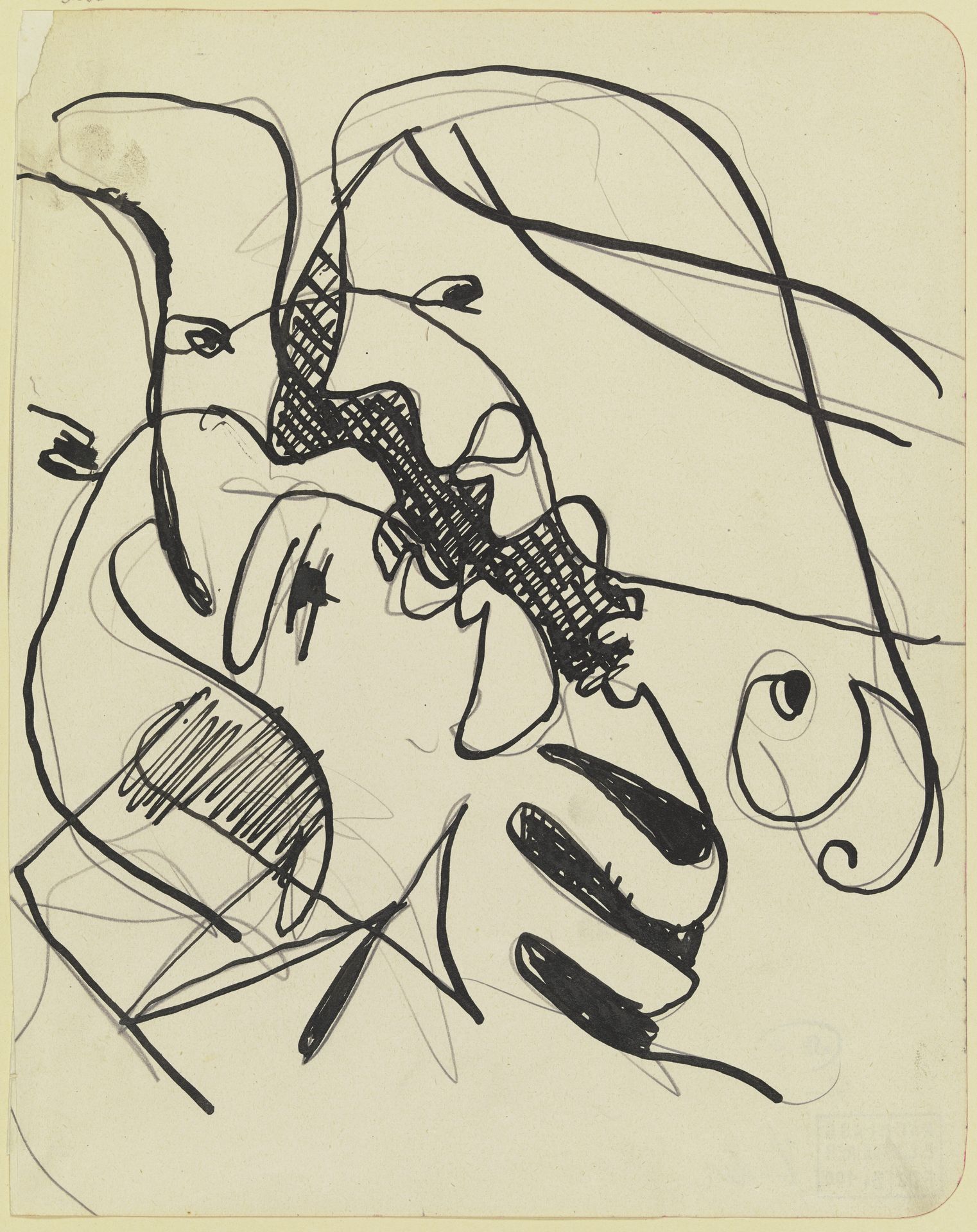 Four heads by Ernst Ludwig Kirchner