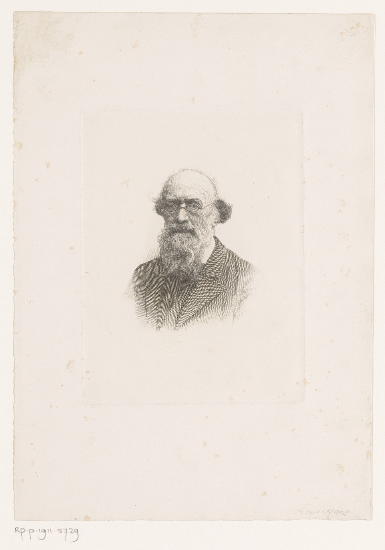 Portret van een onbekende man by Frans Lauwers