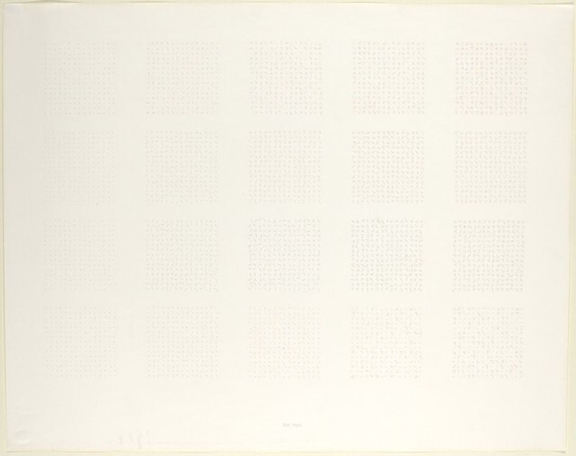 Twenty Dot Drawing by Brian O'Doherty