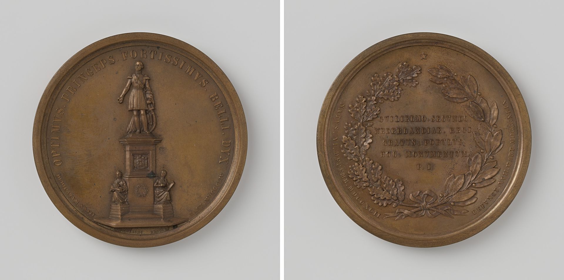 Onthulling van het standbeeld van Koning Willem II in Den Haag 1854 by Johan Philip Menger