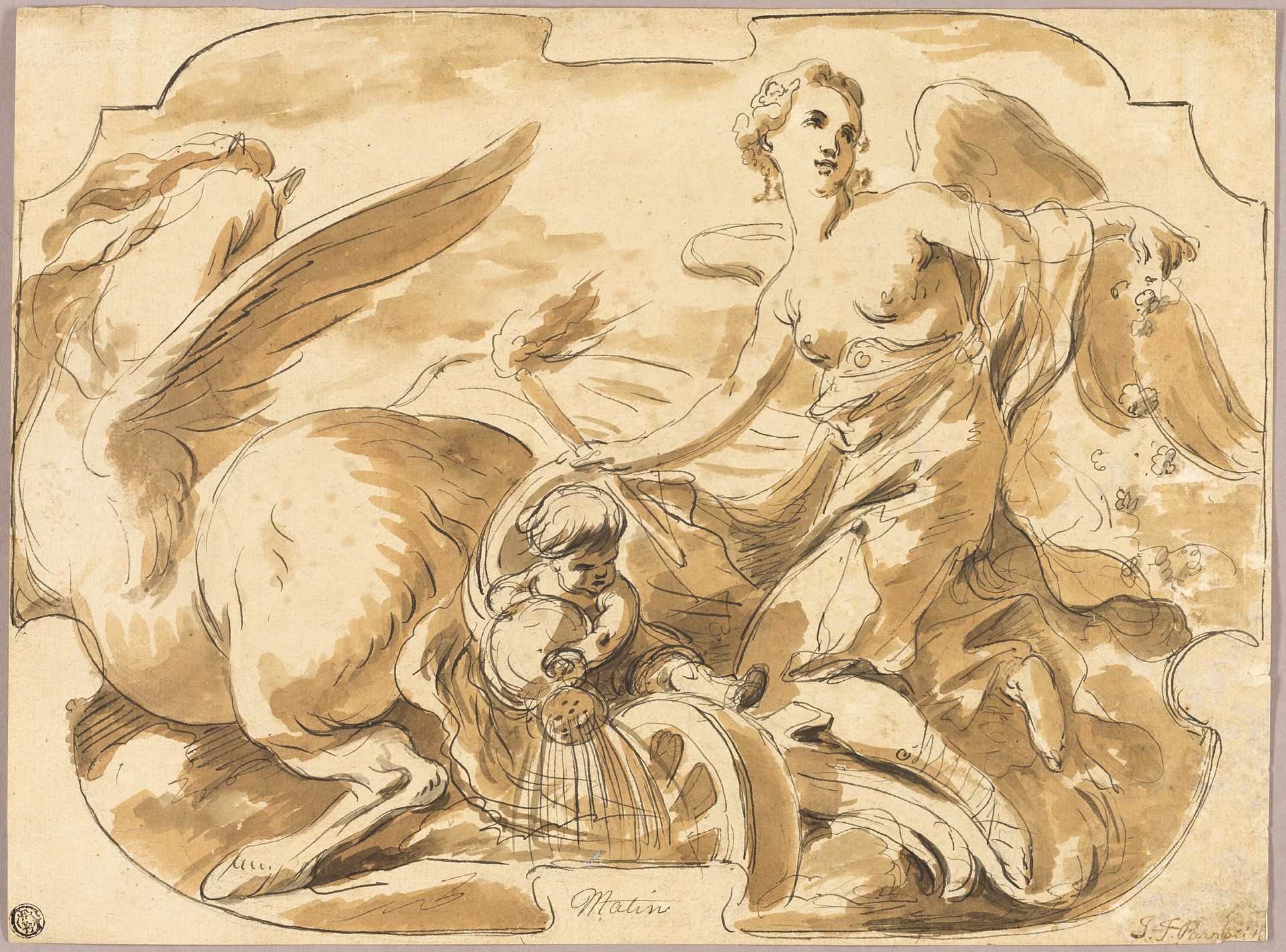 Aurora in Her Chariot by Joseph François Parrocel