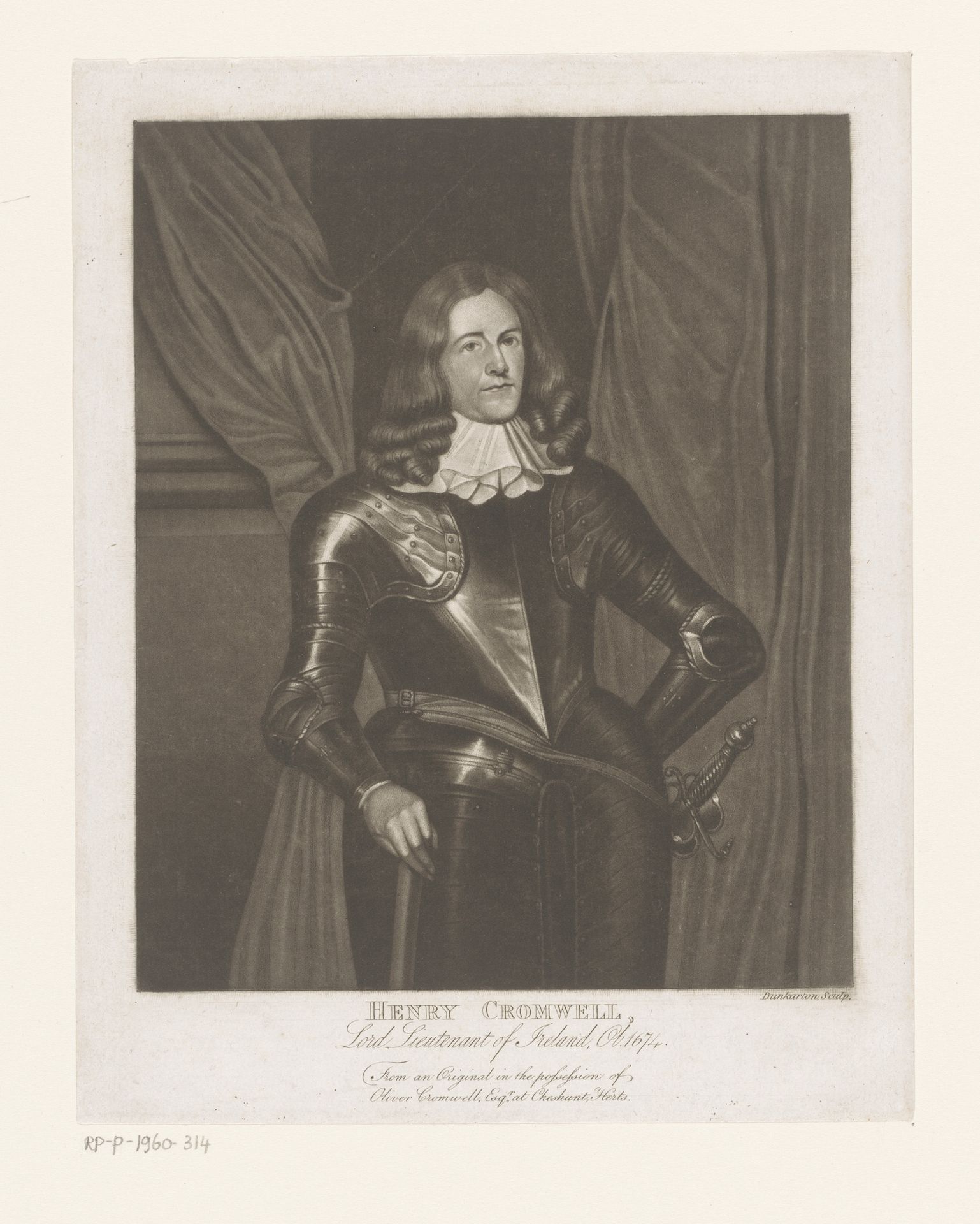 Portret van Henry Cromwell by Robert Dunkarton