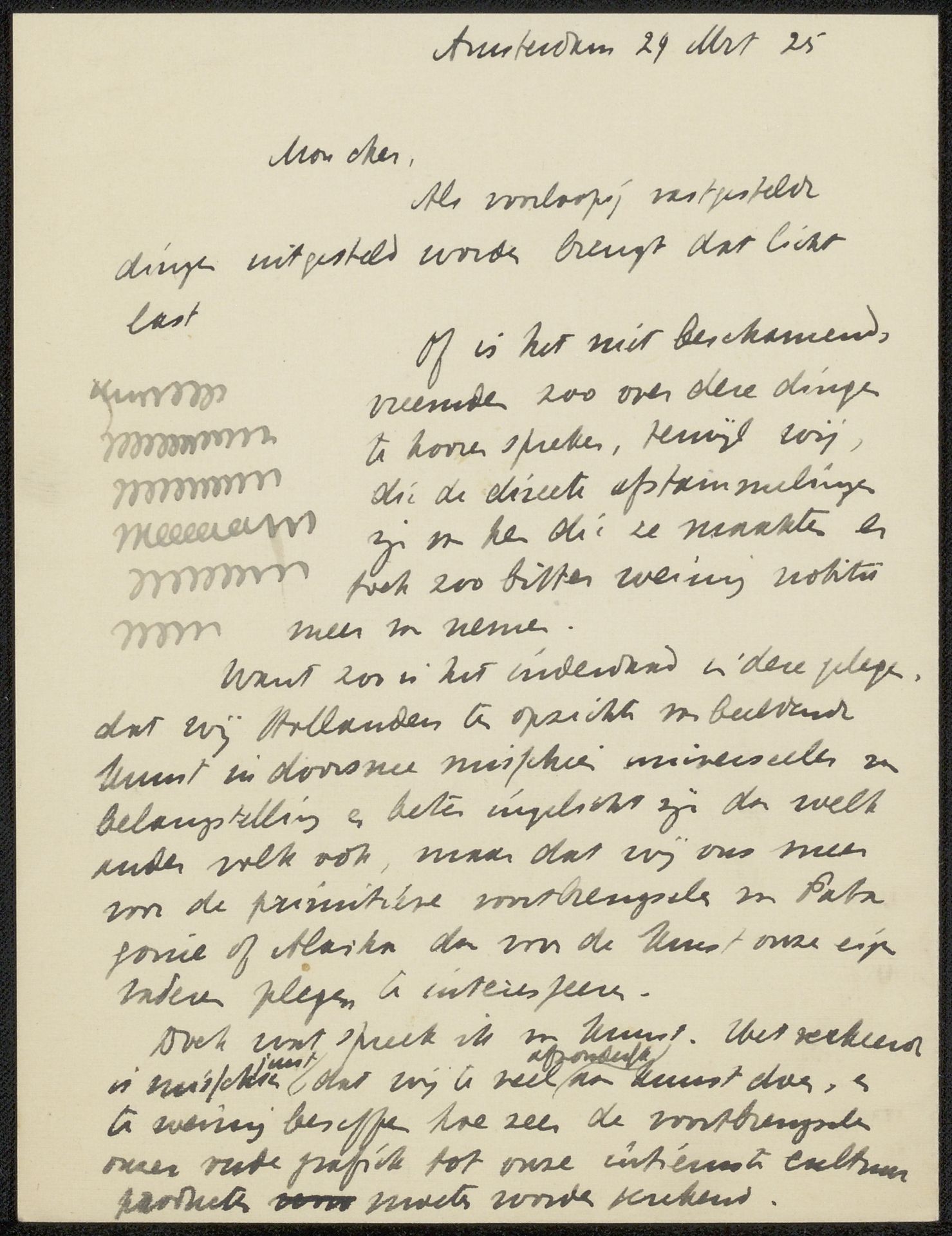 Brief aan Isaac Israels by Jan Veth