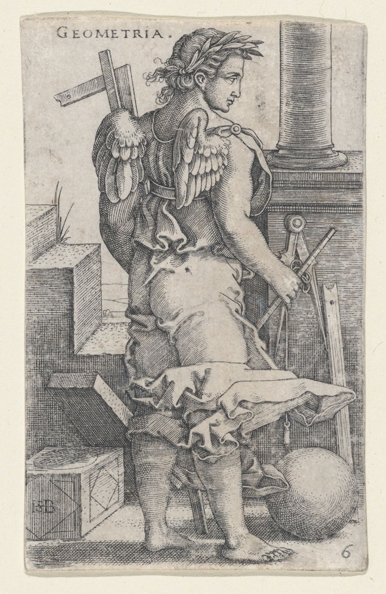 Geometria, from "The Seven Liberal Arts" by Sebald Beham