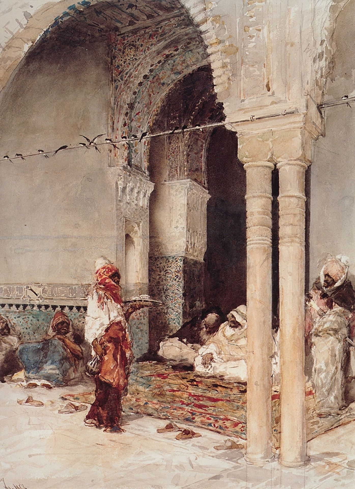 Coffee in Las Golondrinas by Mariano Fortuny Marsal