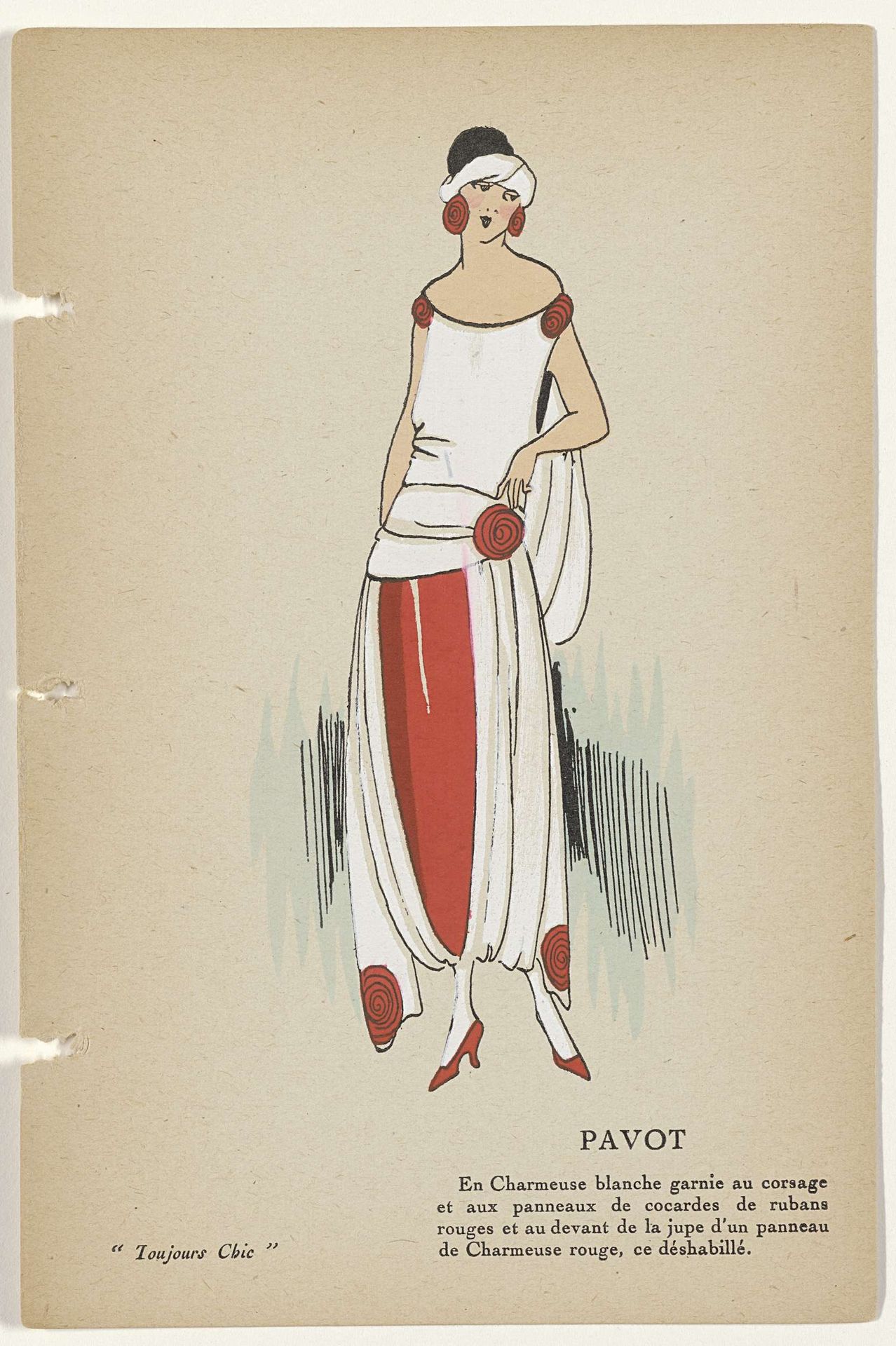 Toujours Chic Les Deshabillés, Hiver 1921-1922: Pavot by G-P. Joumard